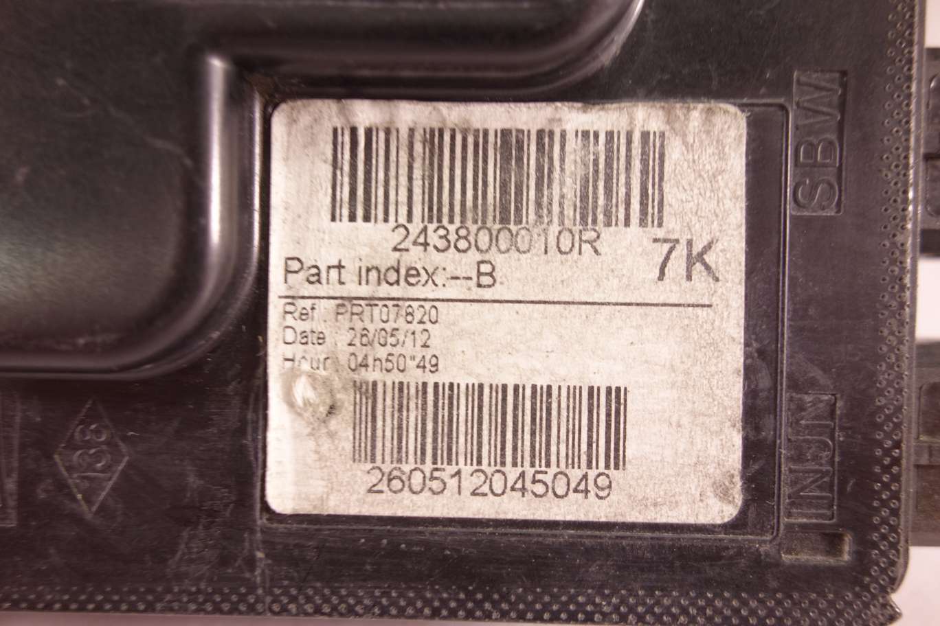 Conector de batería Renault Megane 243800010R INDEX B - foto 2