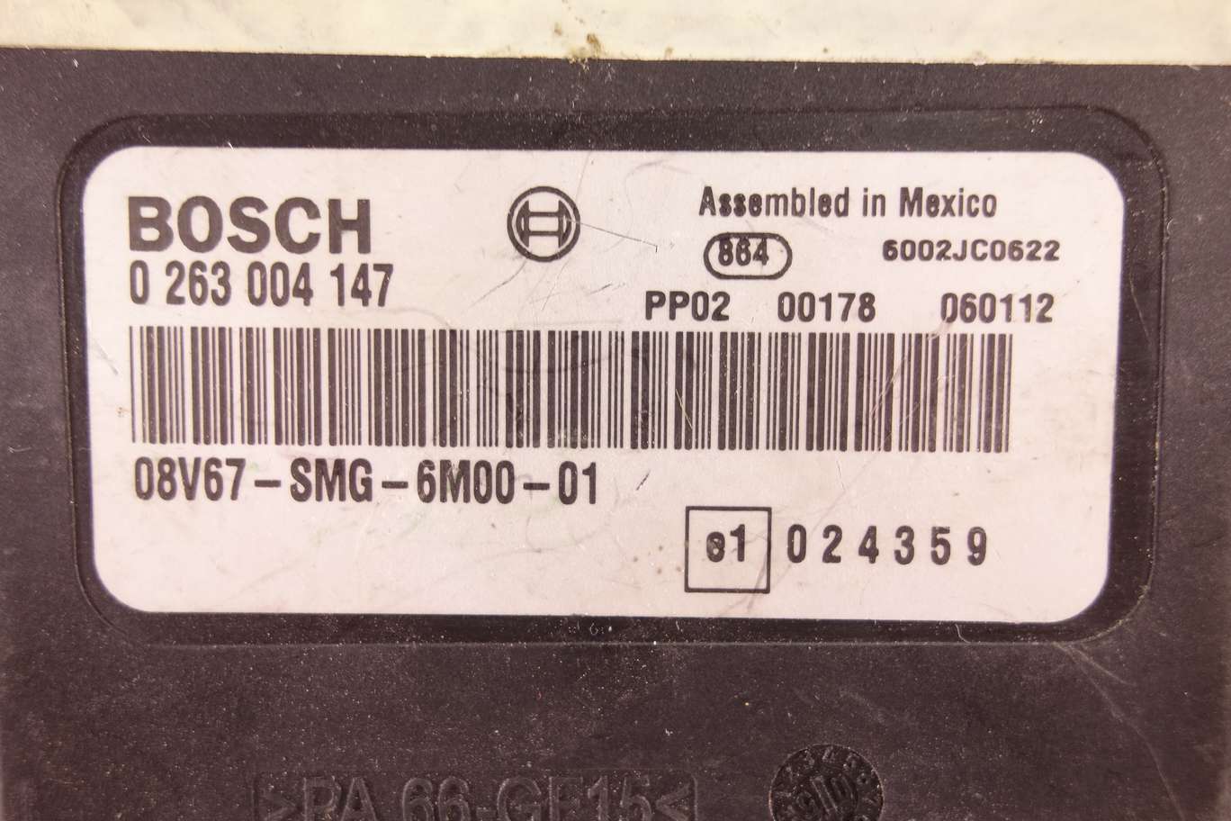 Módulo control de aparcamiento Honda Civic 0263004147 0 263 004 147 08V67SMG6M0001 08V67 SMG 6M00 01 - foto 2