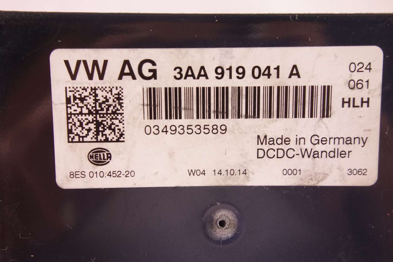Módulo control de voltaje 3AA919041A 3AA 919 041 A 8ES01045220 8ES 010 452 20 - foto 3