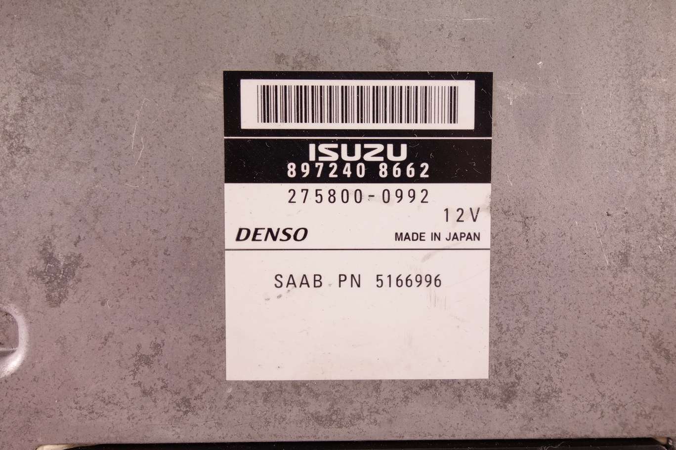 Centralita control del motor Isuzu Saab 8972408662 897240 8662 2758000992 27800 0992 PN 5166996 - foto 2