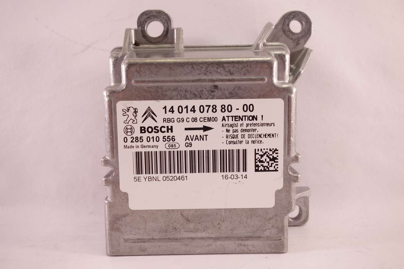 Centralita de airbag Peugeot Citroen 140140788000 14 014 078 80 00 0285010556 0 285 010 556 - foto 1