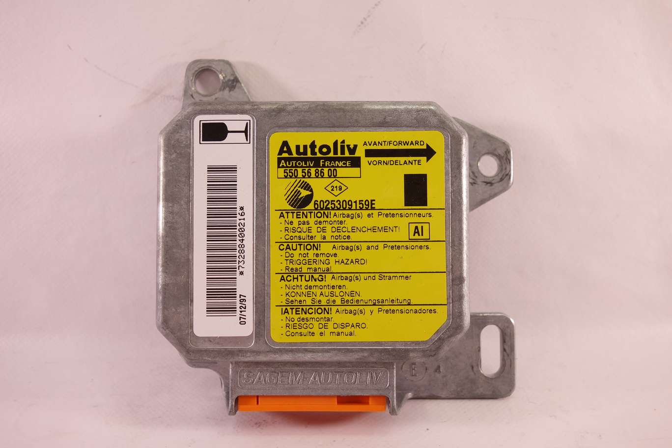Centralita de airbag Renault Espace 550568600 550 56 86 00 6025309159E AI - foto 1