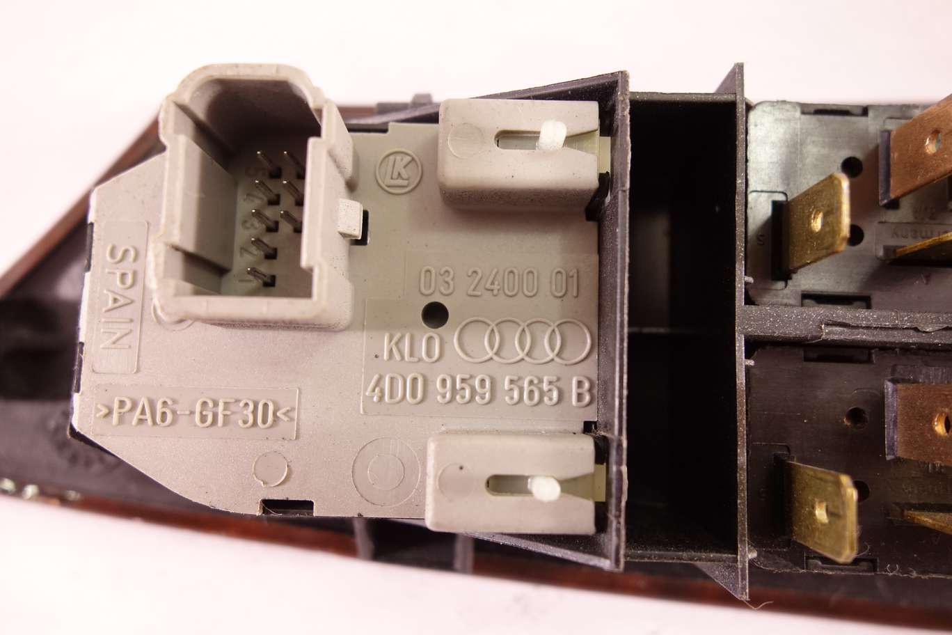 Mando elevalunas delantero izquierdo Audi A8 4D1959521 4D1 959 521 03240001 03 2400 01 4D0959565B  4D095985501C 893959859A - foto 3