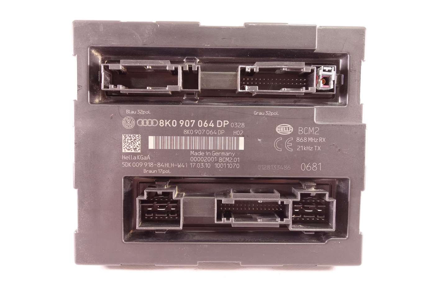 Unidad de control Audi A4 8K0907064DP 8K0 907 064 DP 00002001 5DK00991884HLHW41 5DK 009 918 84HLH W41 - foto 1