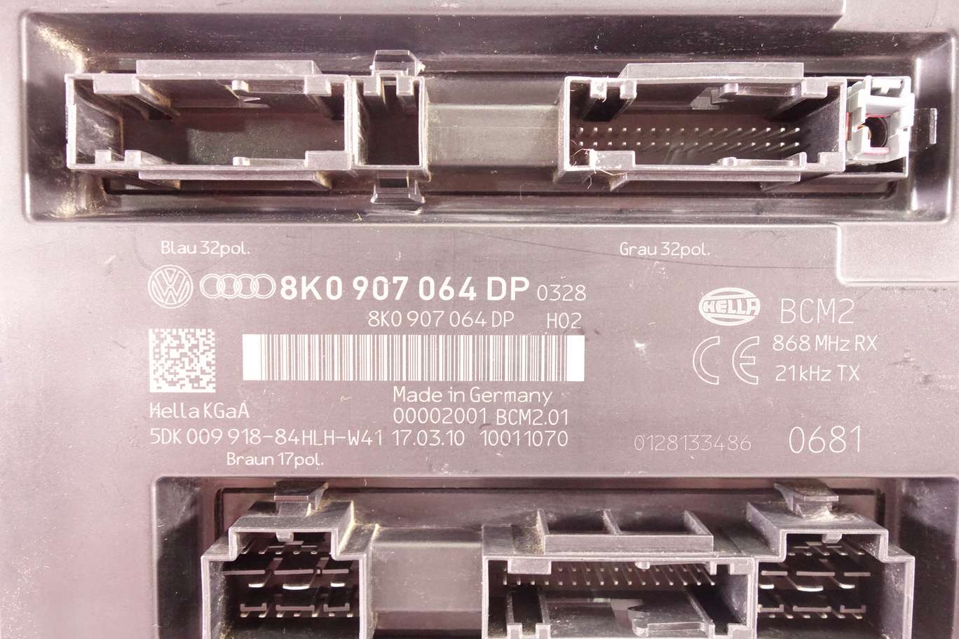 Unidad de control Audi A4 8K0907064DP 8K0 907 064 DP 00002001 5DK00991884HLHW41 5DK 009 918 84HLH W41 - foto 2