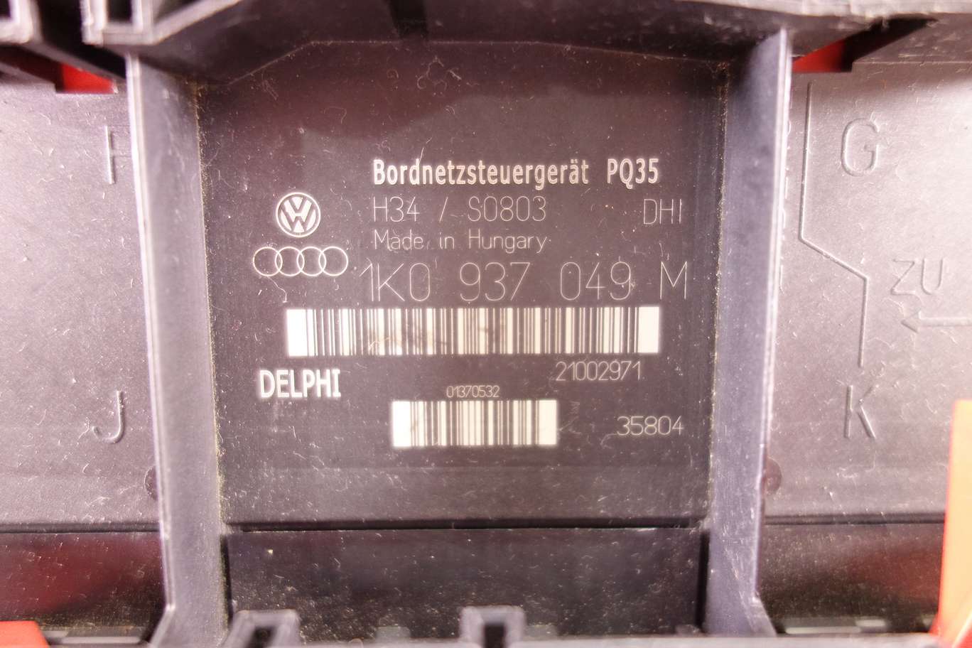 Caja de fusibles VW Audi Seat 1K0937049M 1K0 937 049 M H34S0803 H34 S0803 21002971 - foto 2