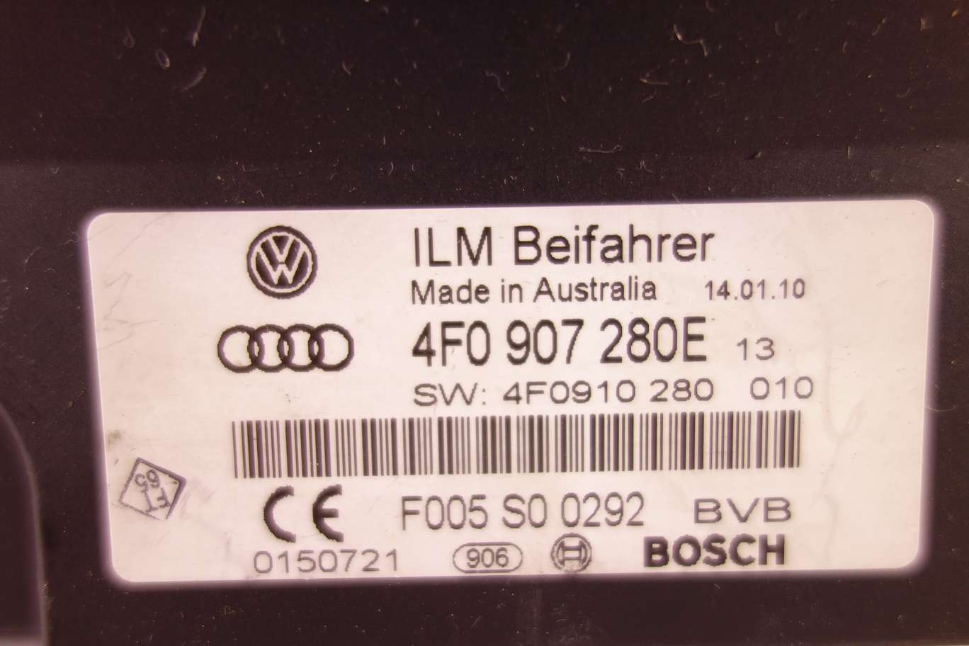 Módulo electrónico Audi Q7 4F0907280E 4F0 907 280E 4F0910280010 4F0910 280 010 F005S00292 F005 S0 0292 - foto 2