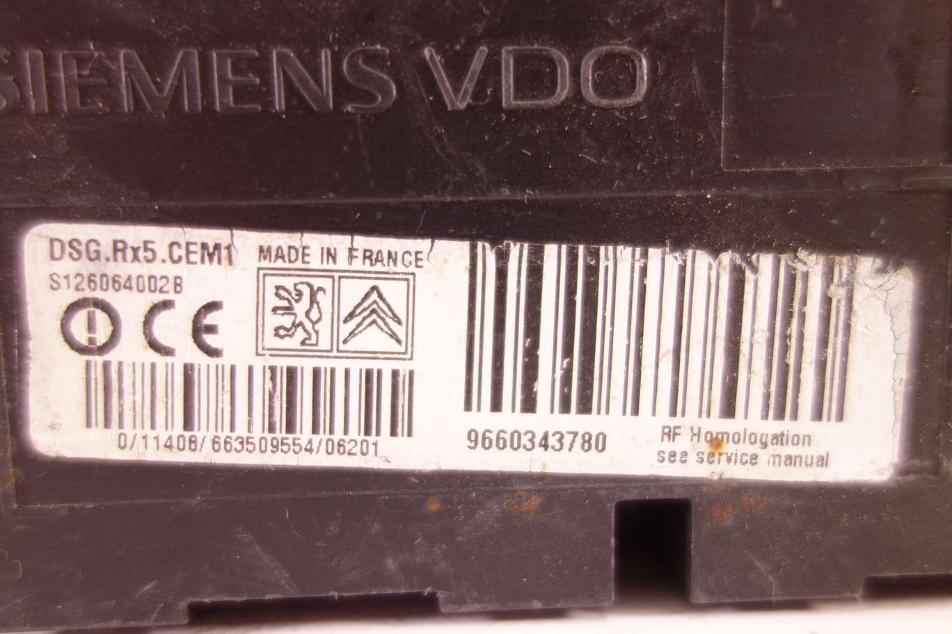 Módulo control de presión de neumáticos Peugeot 607 S126064002B 9660343780 - foto 2