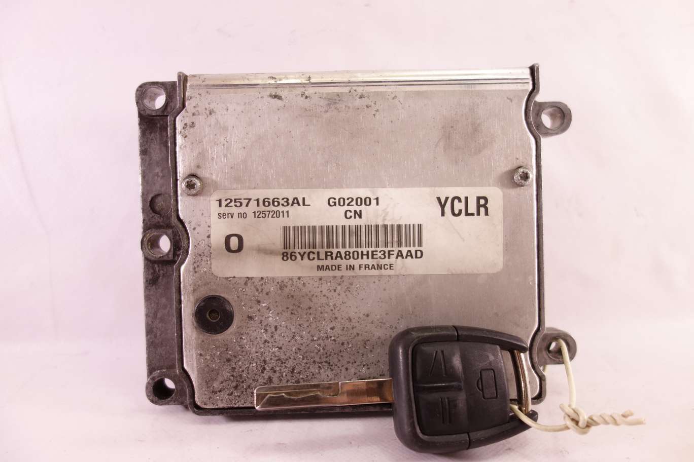 Centralita del motor con llave Opel Vectra 12571663AL G02001 12572011 - foto 1