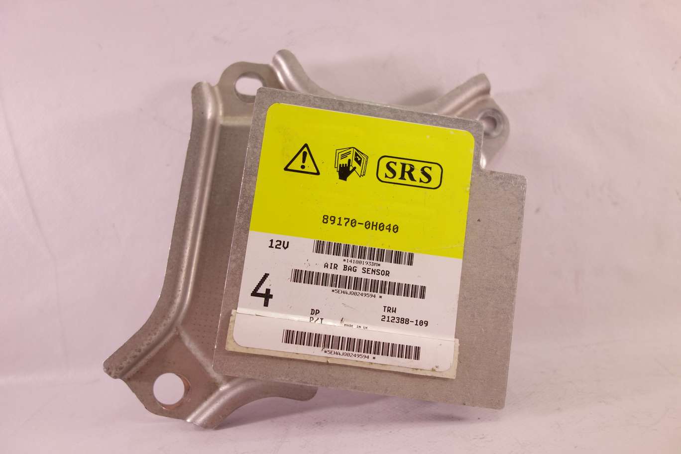 Centralita de airbag Peugeot 891700H040 89170 0H040 212388109 212388 109 - foto 1