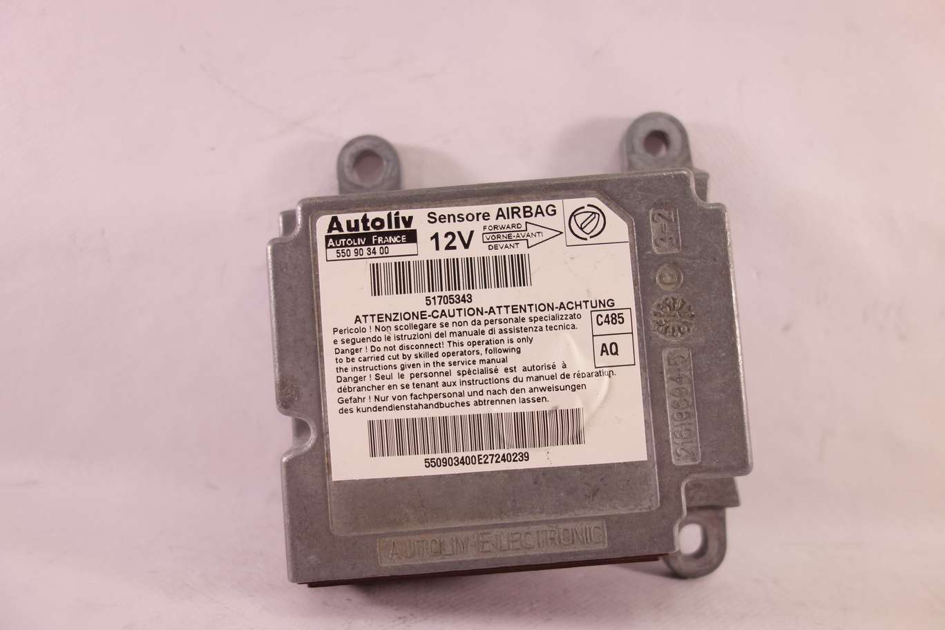 Centralita de airbag Fiat Doblo 550903400 550 90 34 00 51705343 AQ - foto 1