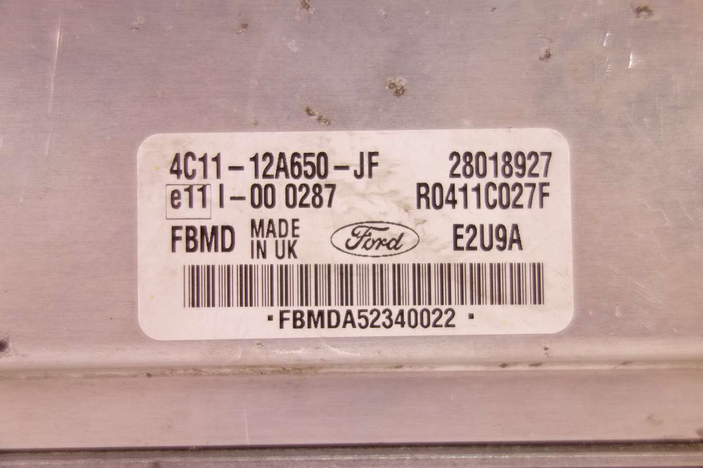 Centralita del motor Ford Transit 4C1112A650JF 4C11 12A650 JF 28018927 R0411C027F - foto 2