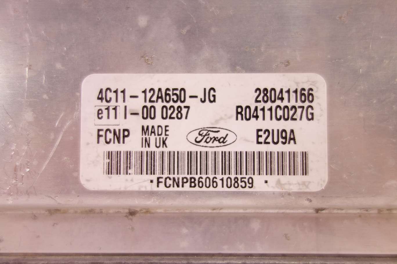 Centralita del motor Ford Transit 4C1112A650JG 4C11 12A650 JG 28041166 R0411C027G - foto 2