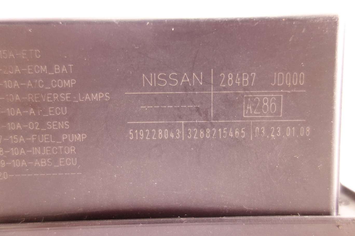 Caja de fusibles Nissan 284B7JD000 284B7 JD000 519228043 - foto 2