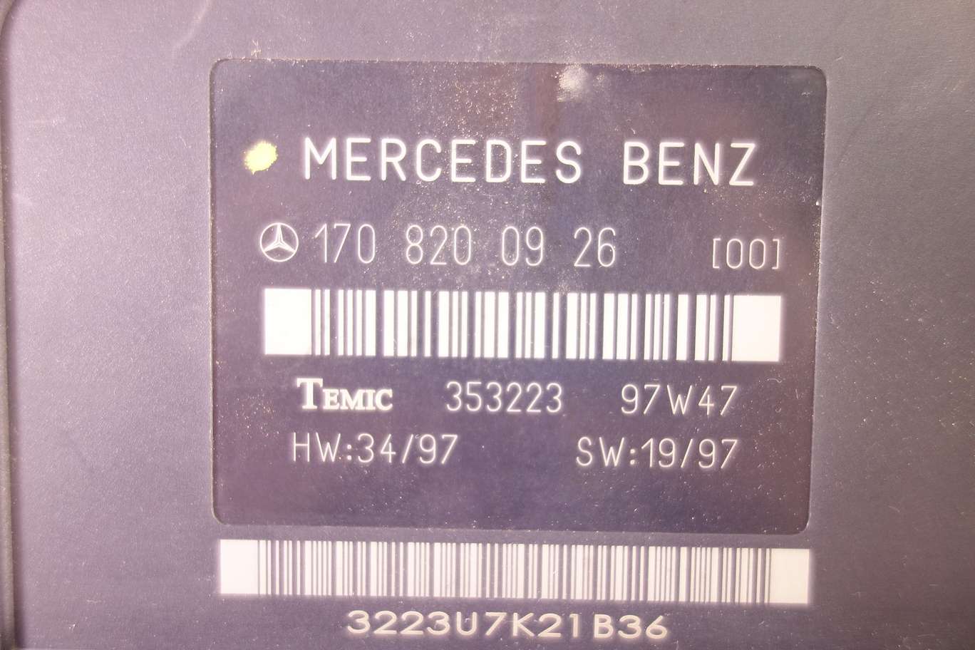 Modulo control de techo descapotable Mercedes SLK R170 1708200926 170820092600 170 820 09 26 00 TEMIC 353223 97W47 - foto 2