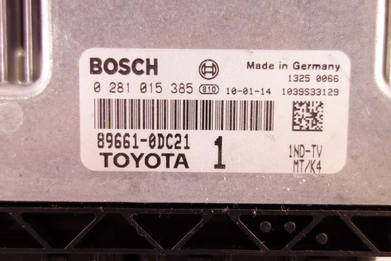 Centralita del motor Toyota Yaris 0281015385 0281 015 385 896610DC21 89661 0DC21 - foto 2