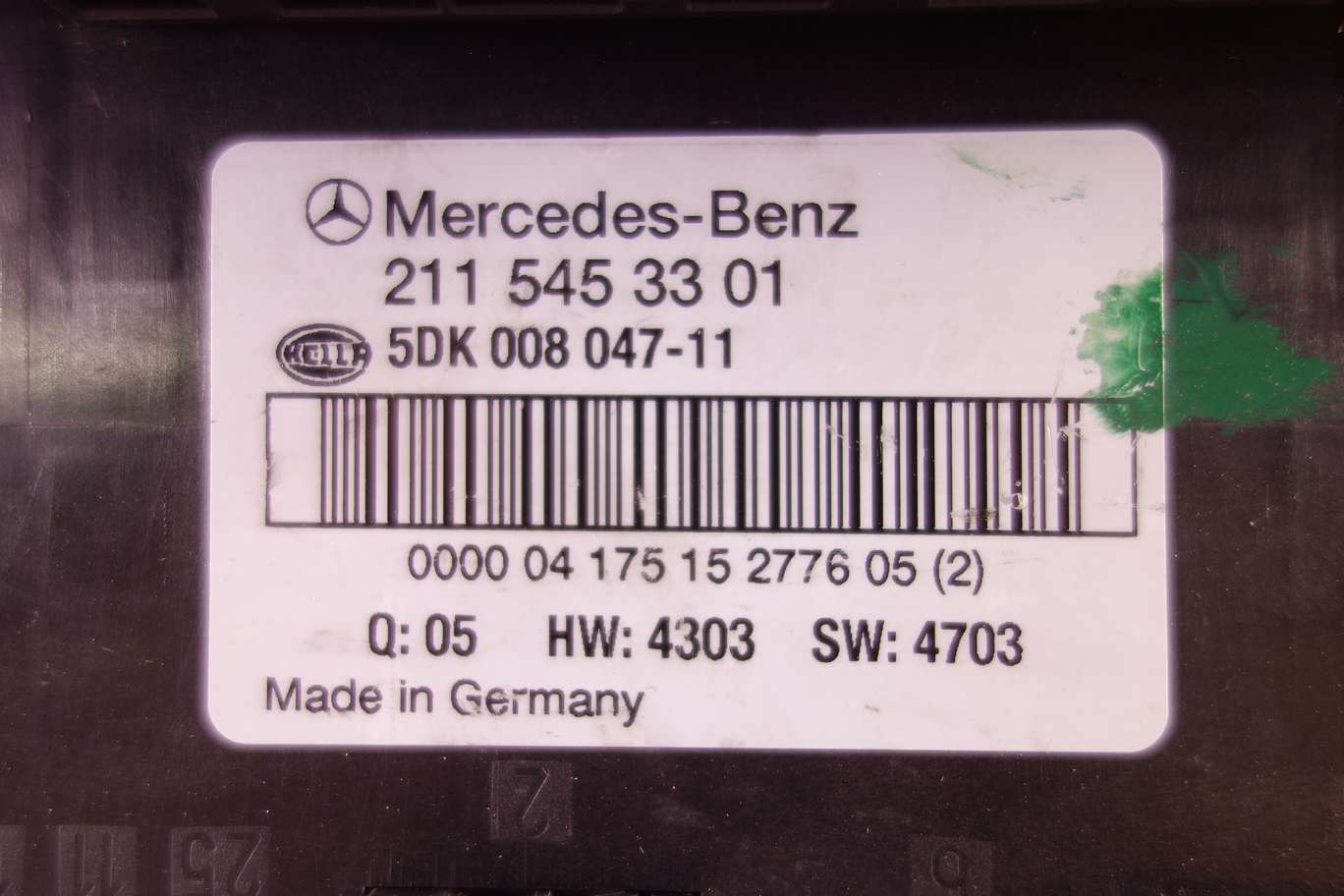 Caja de fusibles Mercedes Clase E 2115453301 211 545 33 01 5DK00804711 5DK 008 047 11 - foto 2