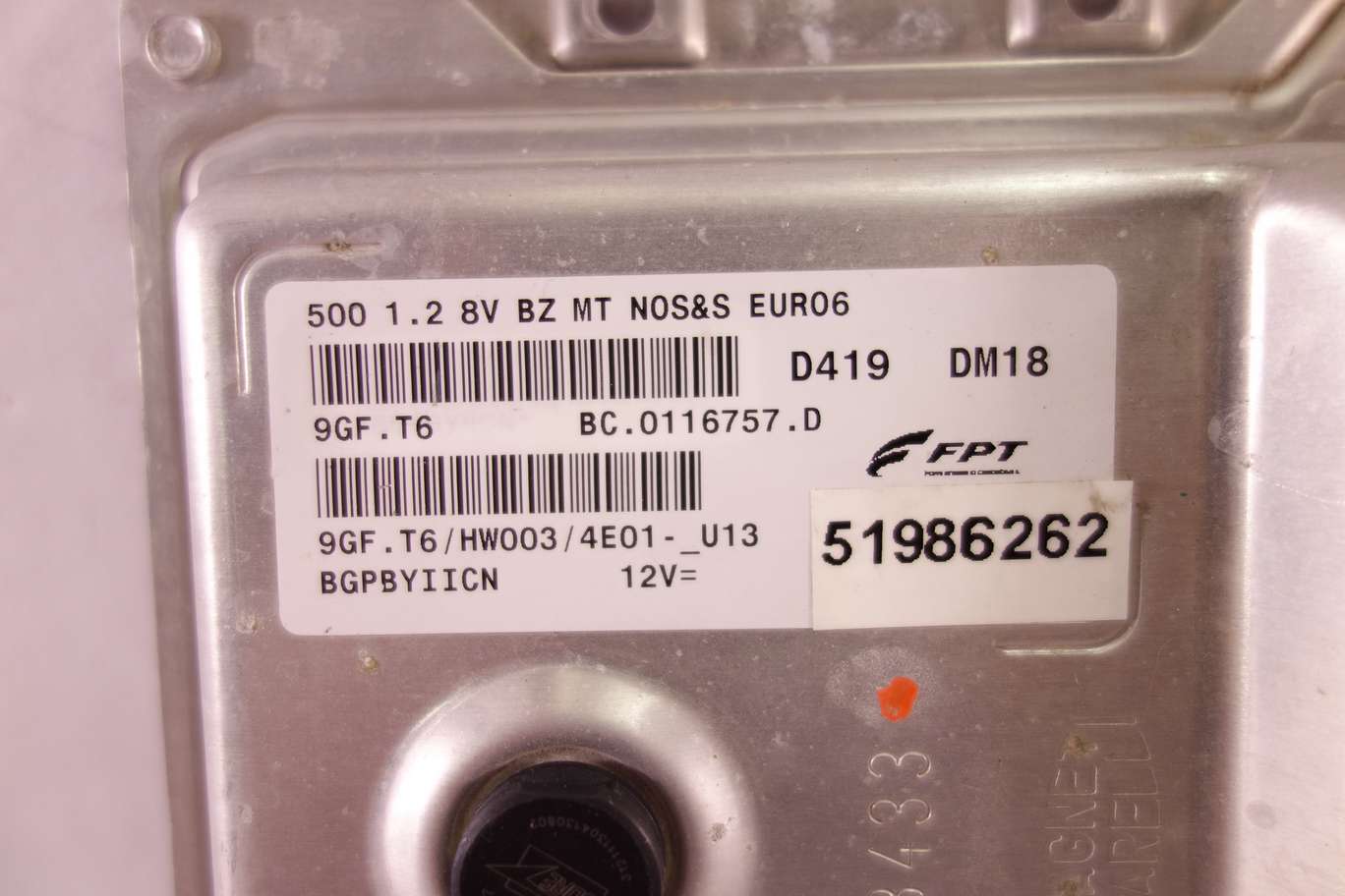 Centralita del motor Fiat 51986262 9GF.T6 BC.0116757.D BC0116757D - foto 2