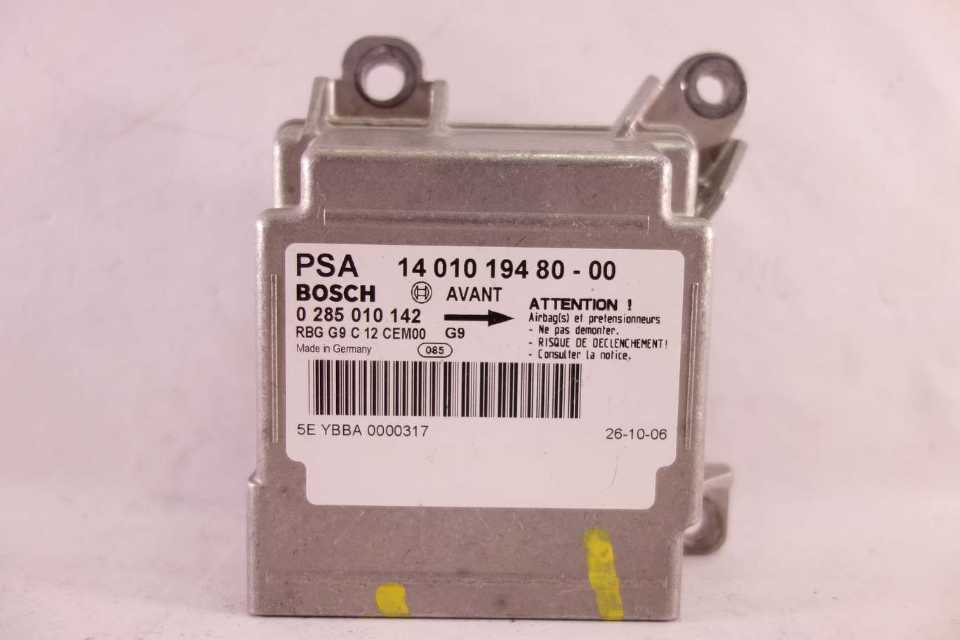 Centralita de airbag Fiat Scudo 140101948000 14 010 194 80 00 0285010142 0 285 010 142 - foto 1