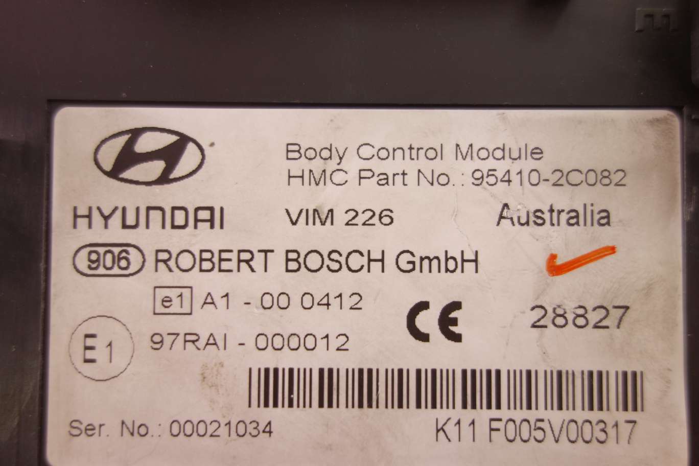 Caja de fusibles BCM Hyundai Coupe 954102C082 95410 2C082 F005V00317  A1000412 97RAI000012 97RAI 000012 - foto 2