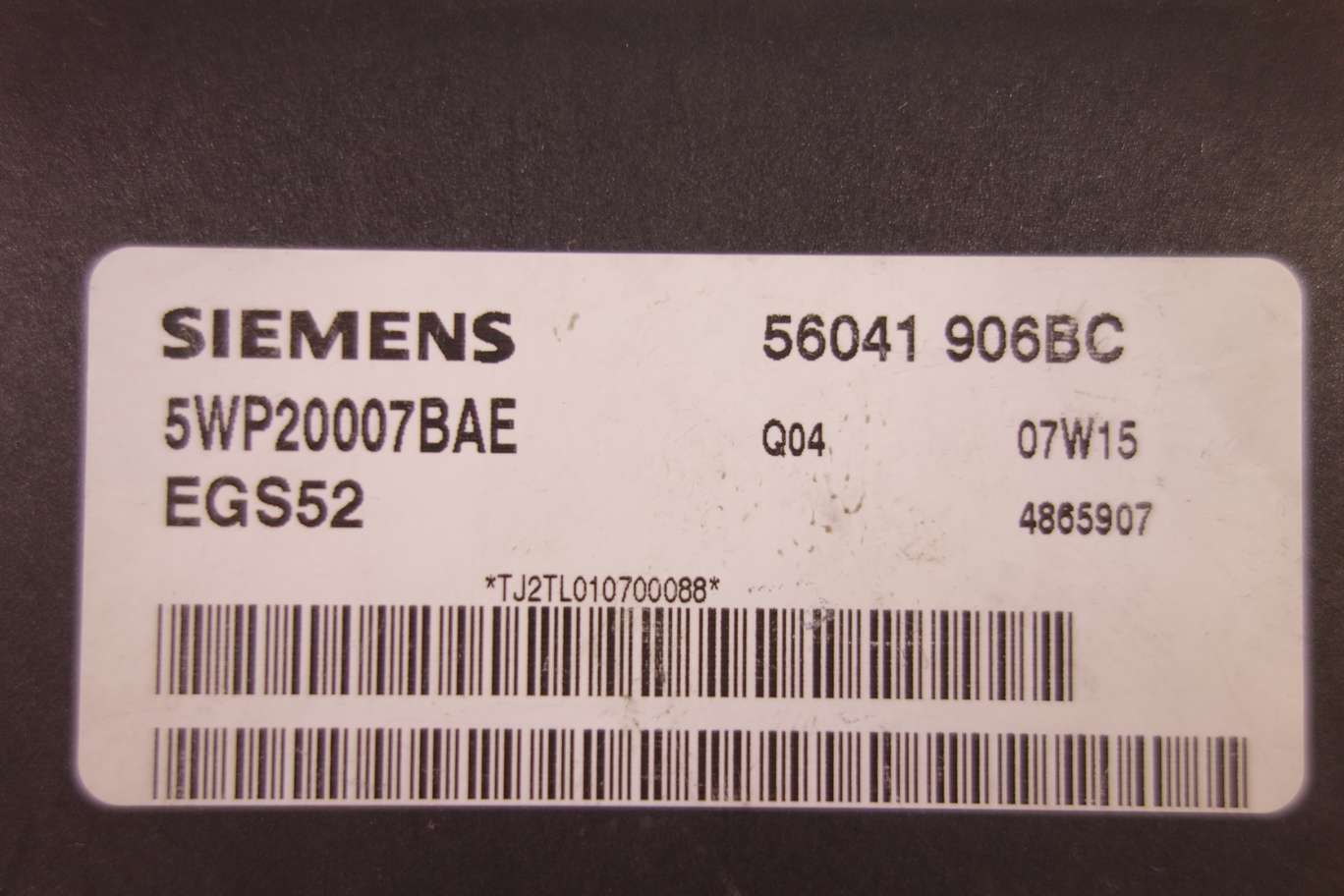 Centralita caja de cambios Jeep Grand Cherokee 56041906BC 56041 906BC SIEMENS 5WP20007BAE - foto 2