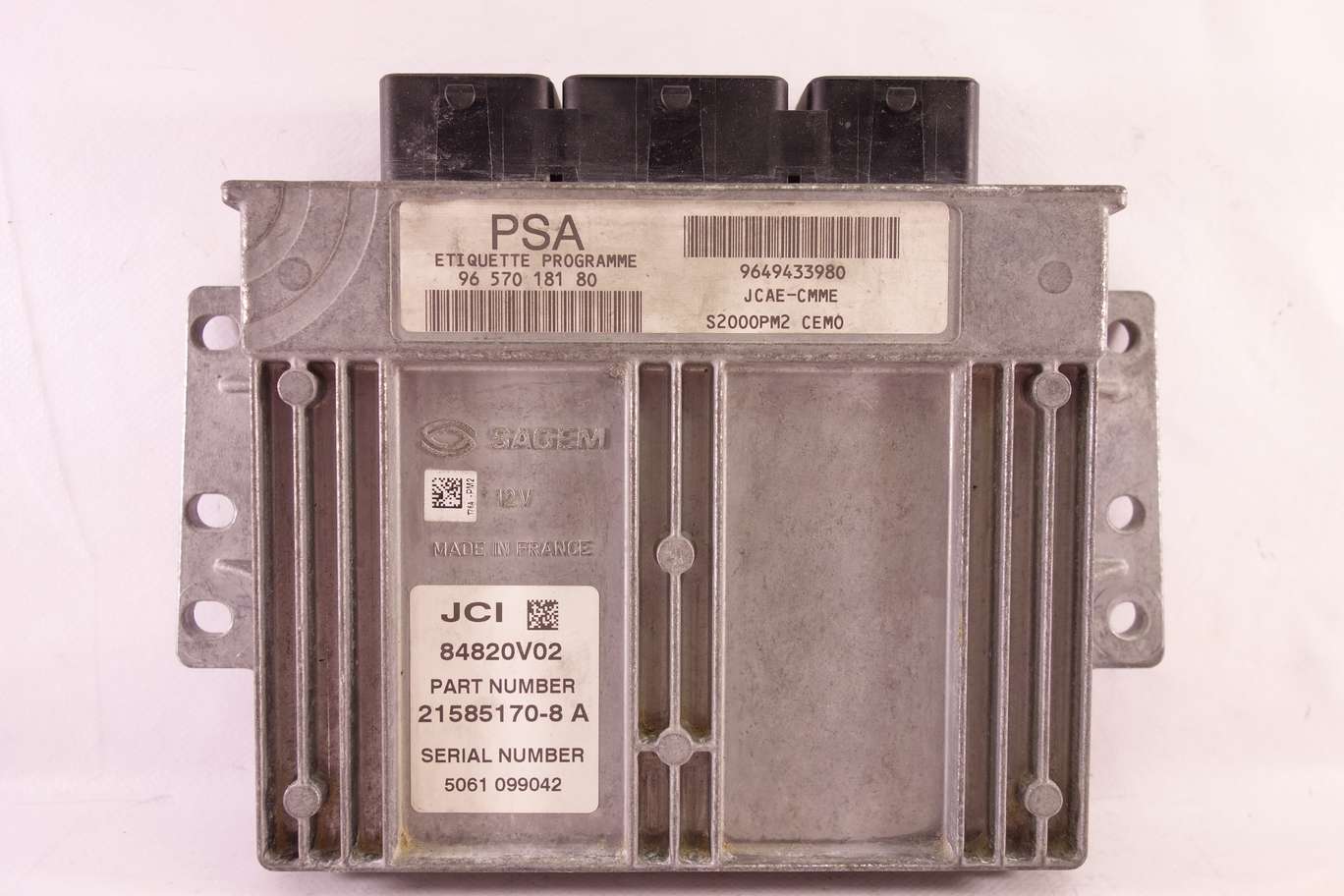 Centralita del motor Citroen C3 PSA 9657018180 96 570 181 80 9649433980 84820V02 215851708A 21585170 8A - foto 1