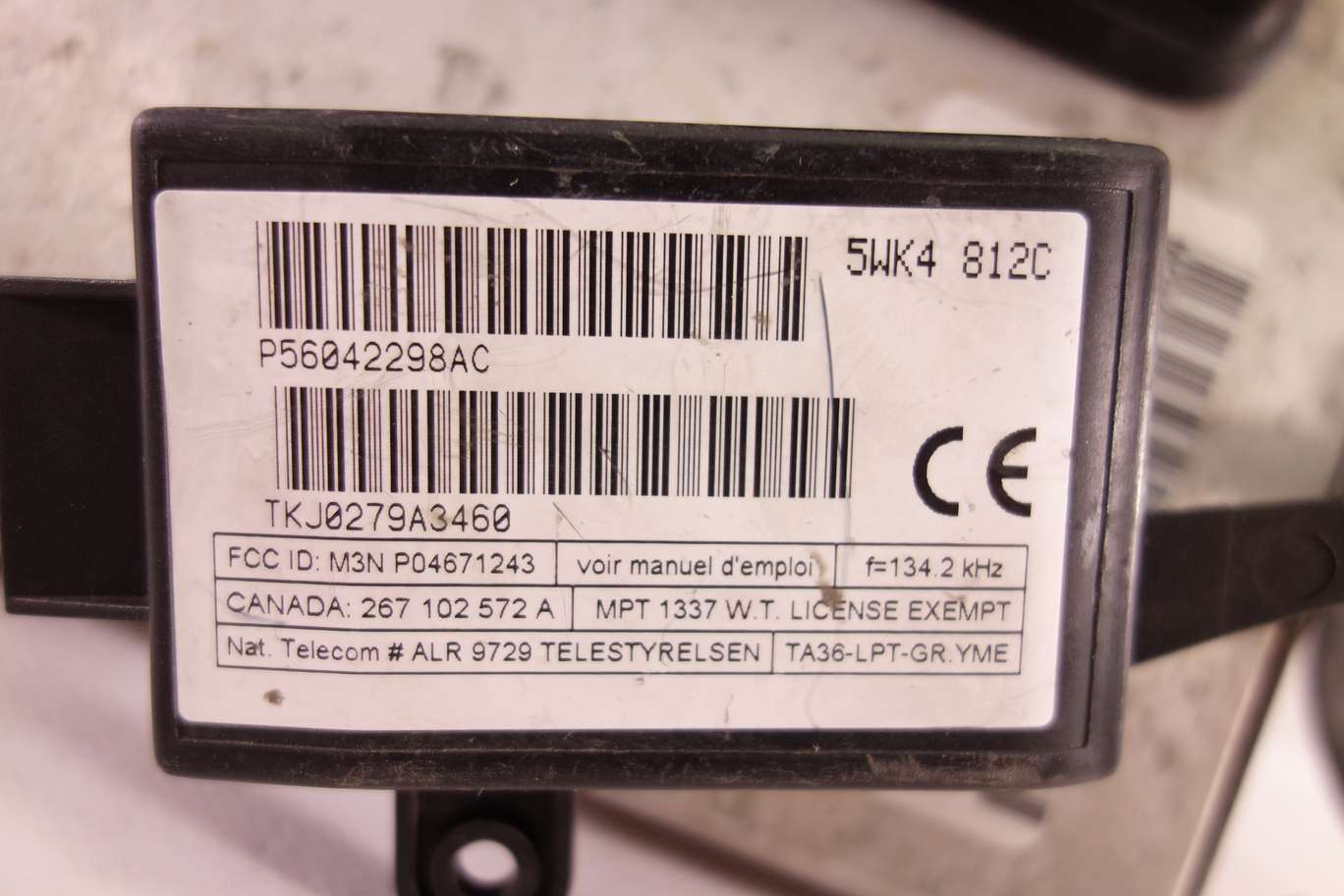 Centralita del motor con inmovilizador Jeep Grand Cherokee 88A1968Q6LTP P56041425AE P56041 425AE 5WK4812C 5WK4 812C P56042298AC - foto 3