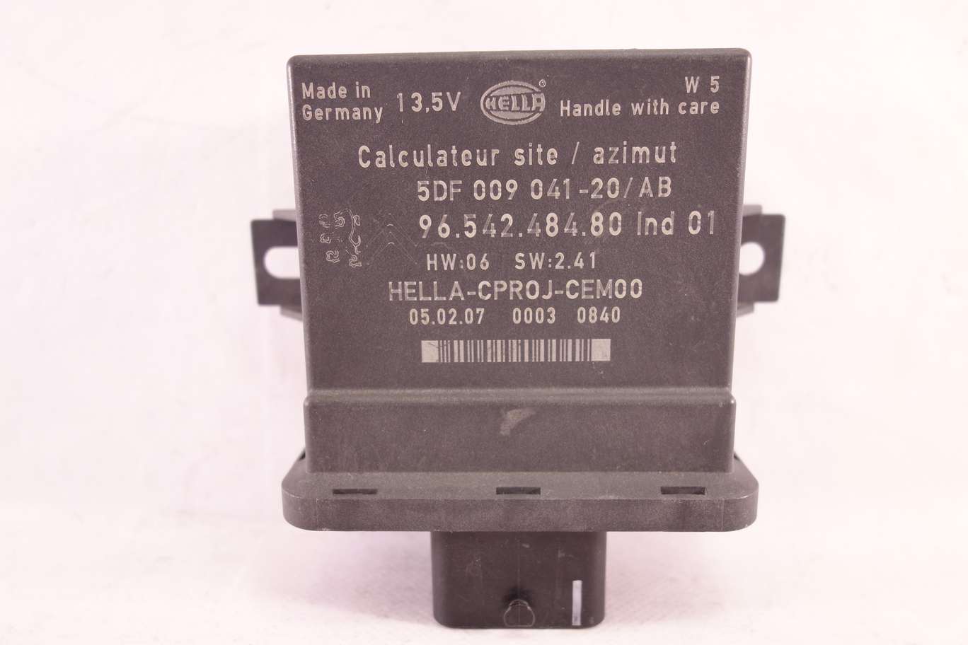 Módulo control de luz Citroen C4 9654248480 96 542 484 80 IND 01 5DF00904120AB 5DF00904120 AB 5DF 009 041 20 AB 74681200 746 812 00 - foto 1