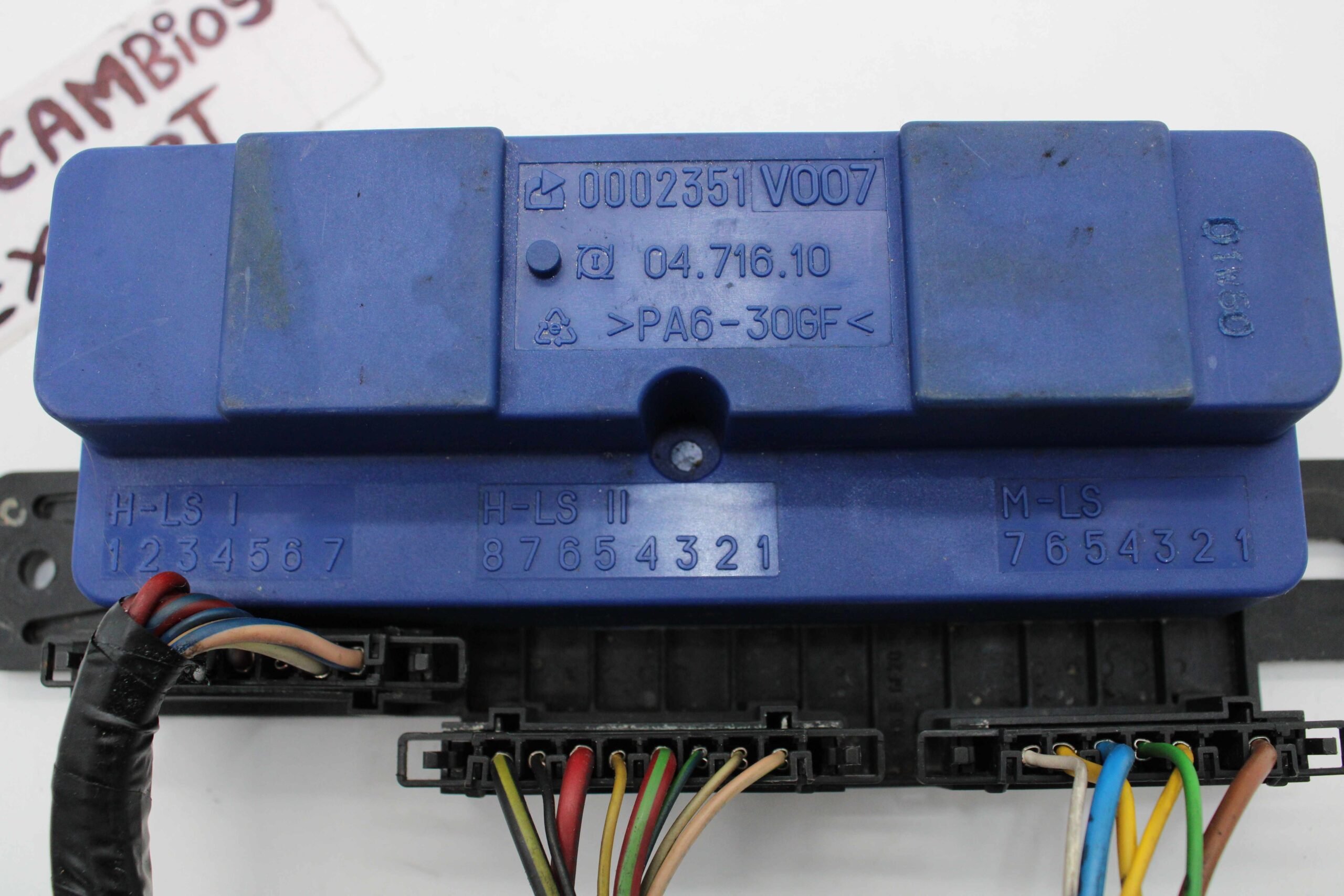 Módulo control de transmisión Smart ForTwo 0002351V007 0002351 V007  0471610 04 716 10  87654321 7654321 - foto 2