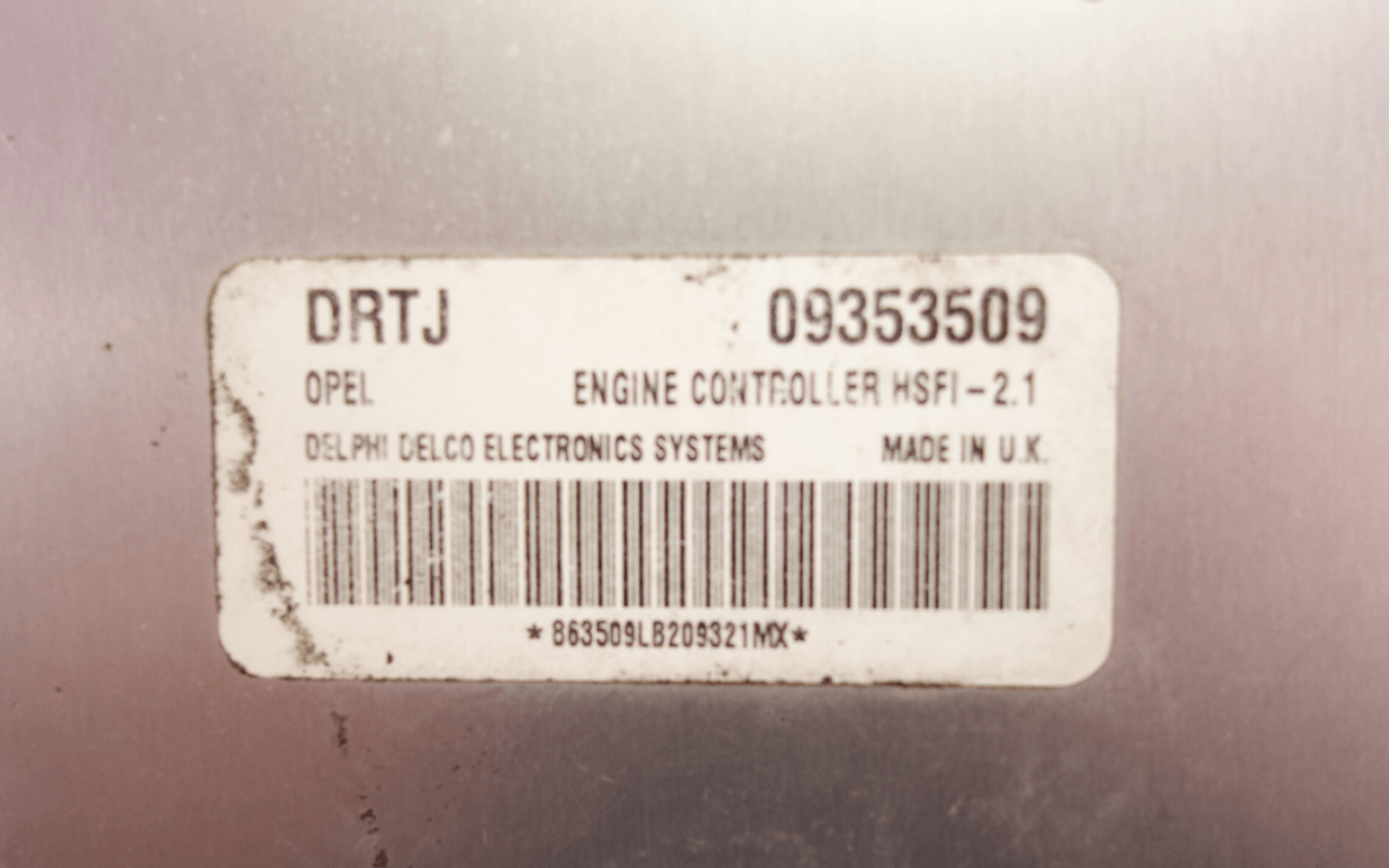 Centralita del motor con inmovilizador Opel Vectra Zafira Astra 09353509 DRTJ 24445098 24 445 098 5WK4763 - foto 2