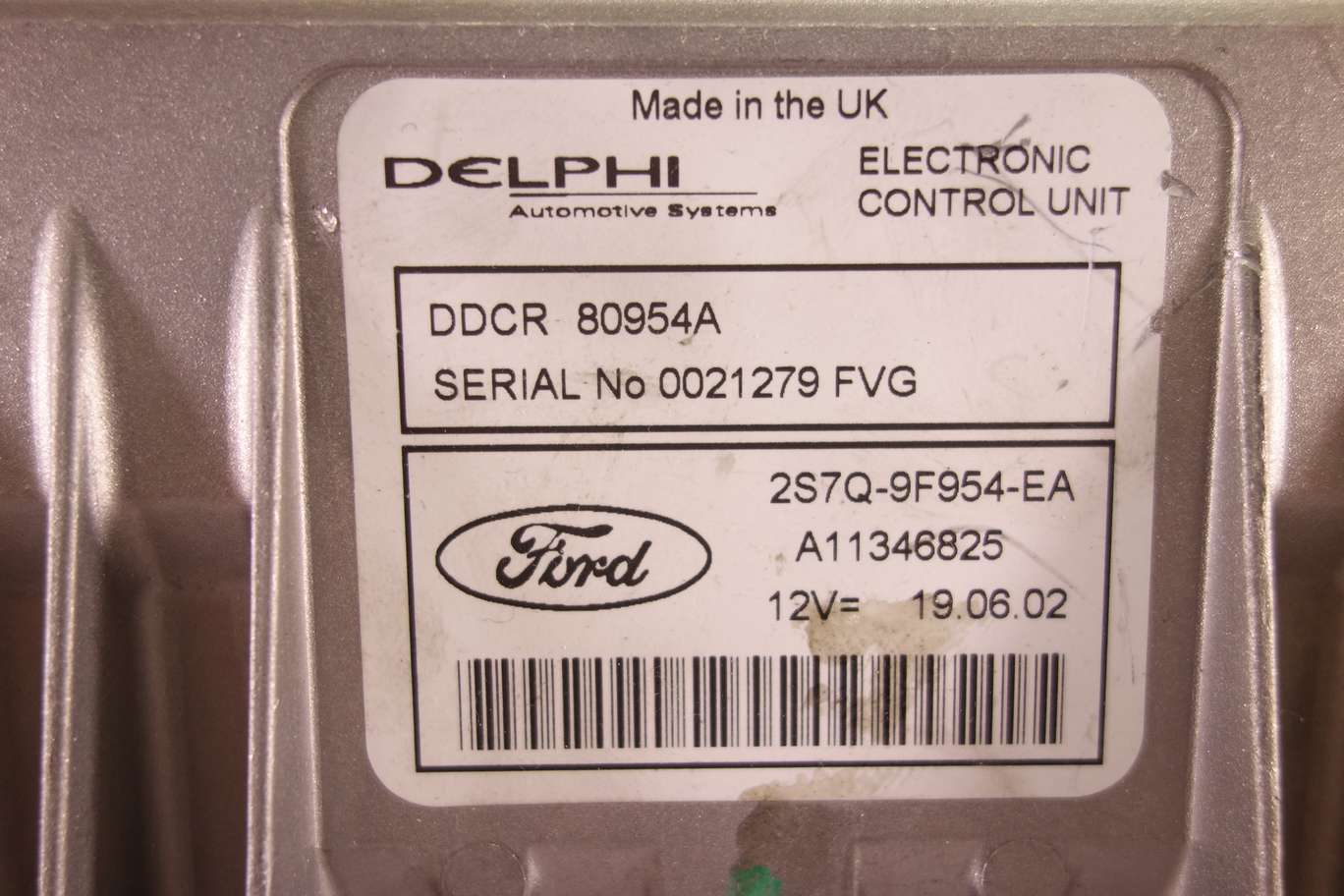 Centralita del motor UCE Ford Mondeo 2S7Q9F954EA 2S7Q 9F954 EA A11346825 80954A - foto 2