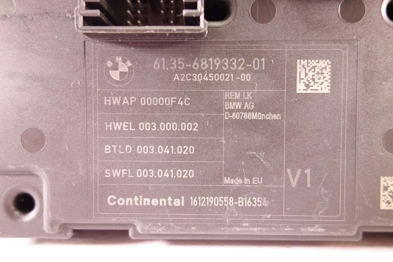 Módulo control BMW 6135681933201 61 35 6819332 01 A2C3045002100 A2C30450021 00 1612190558B16354 1612190558-B16354 - foto 2
