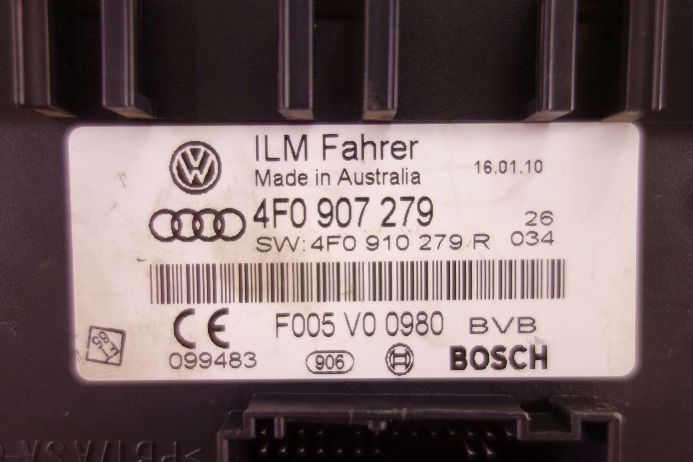 Centralita de confort Audi Q7 4F0907279 4F0 907 279 4F0907279R 4F0907279 R F005V00980 F005 V0 0980 - foto 2