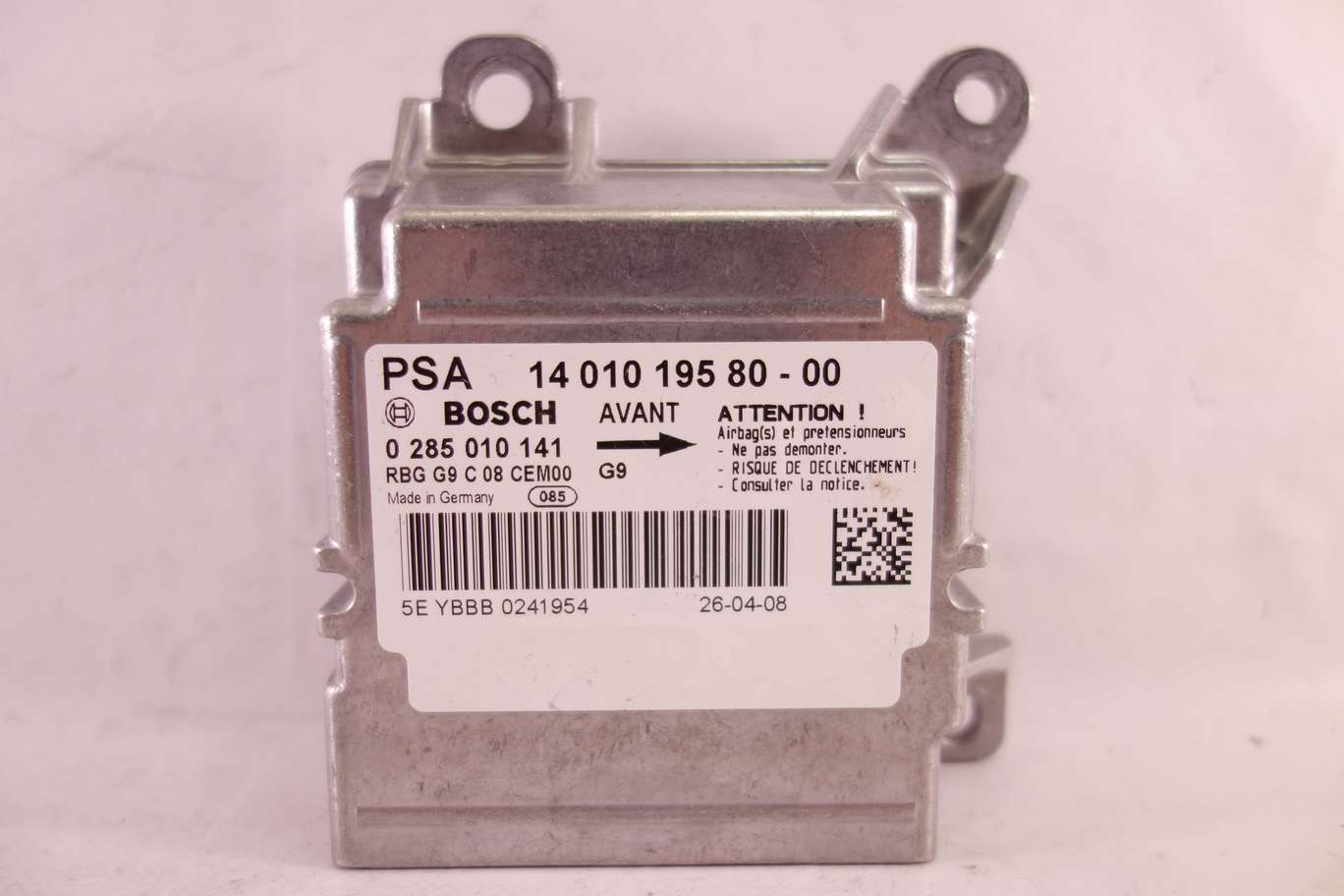 Centralita de airbag Fiat Peugeot 140101958000 14 010 195 80 00 BOSCH 0285010141 0 285 010 141 - foto 1