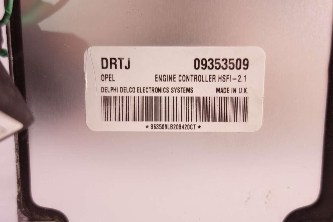 Centralita del motor con lector de llave Opel Zafira Astra 09353509 09131781 09 131 781 5WK4763 5WK4 763 - foto 2