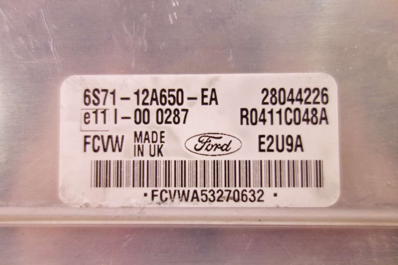 Kit Centralita del motor Ford Mondeo 6S7112A650EA 6S71 12A650 EA R0411C048A 3S7T15K600SC 3S7T 15K600 SC 5WK48751FT83SA 5WK4 9751F T83SA 98VP15607AB 98VP 15607 AB - foto 2