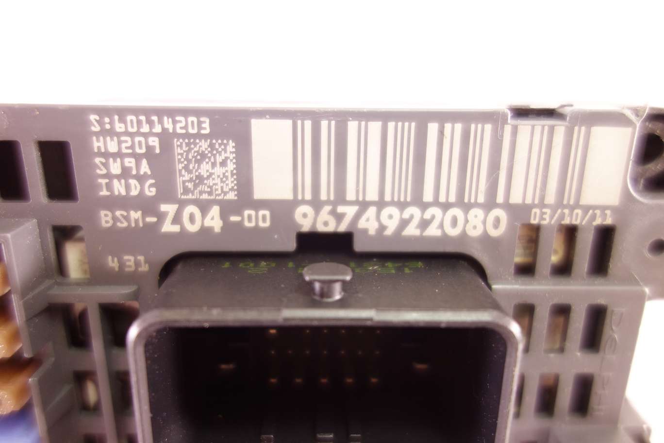 Caja de fusibles Peugeot 508 9674922080 BSMZ0400 BSM-Z04-00 - foto 2