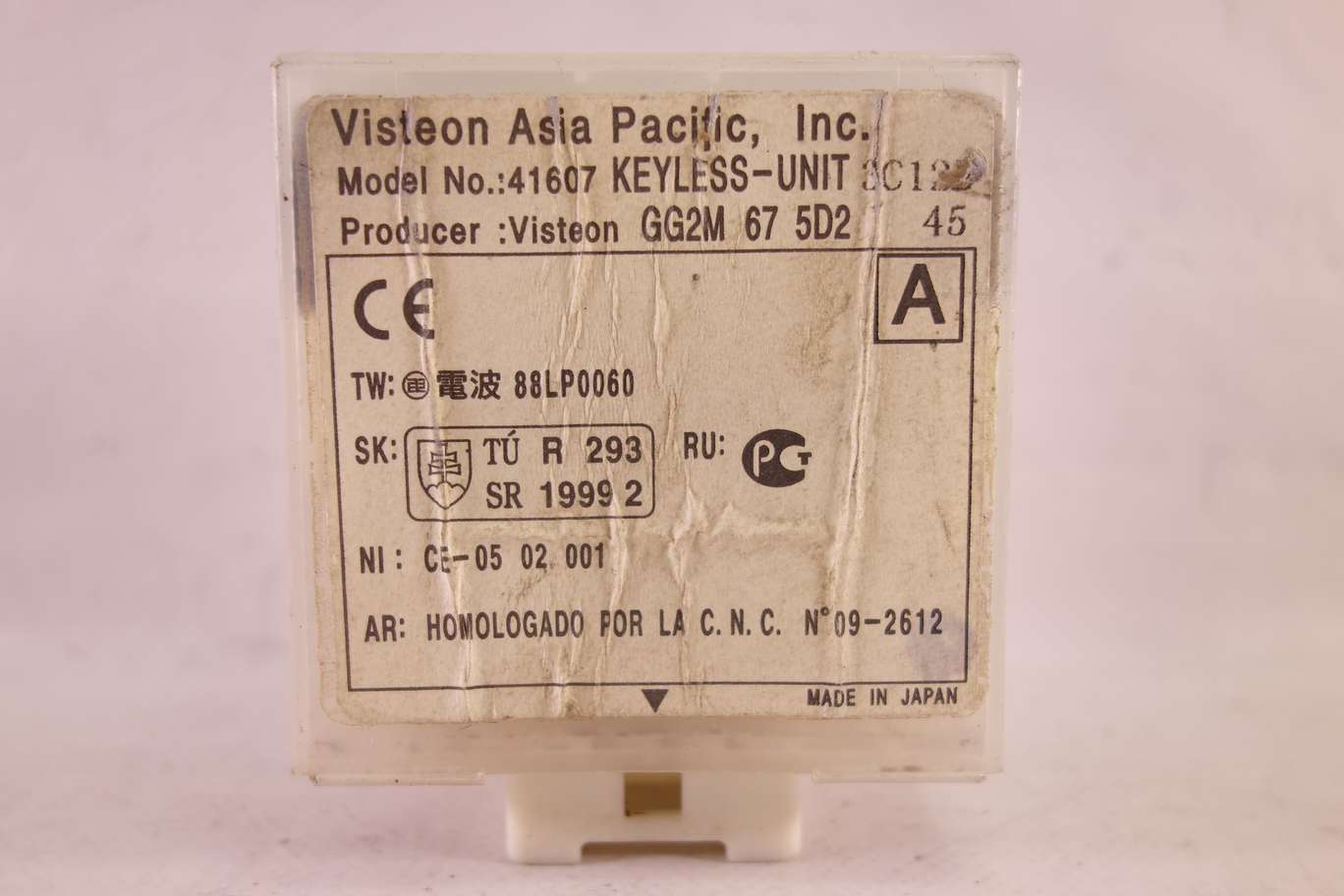 Módulo control de apertura sin llave Mazda 88LP0060 GG2M675D2 GG2M 67 5D2 - foto 1