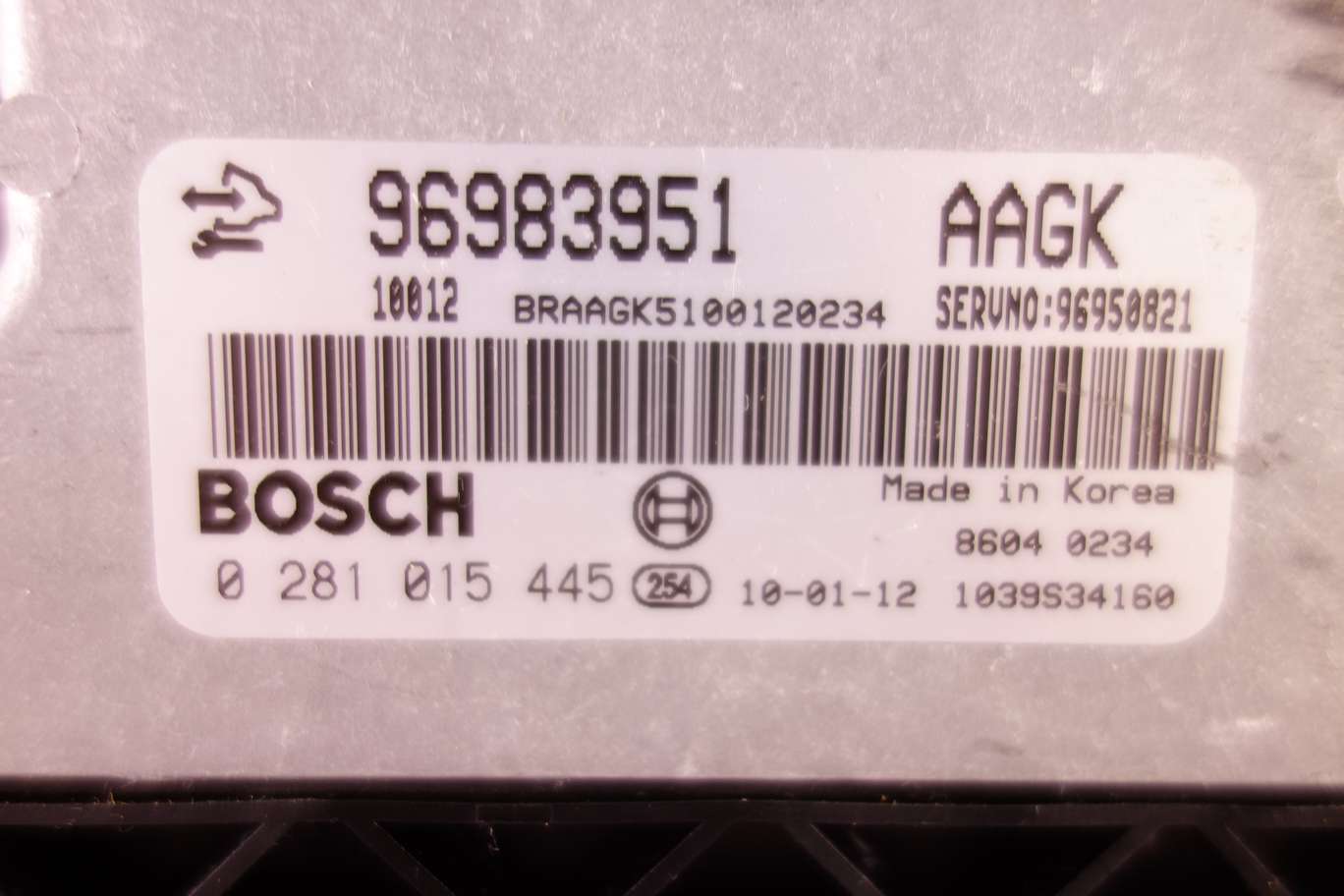 Centralita del motor Chevrolet 96983951 96950821 BOSCH 0281015445 0 281 015 445 - foto 2
