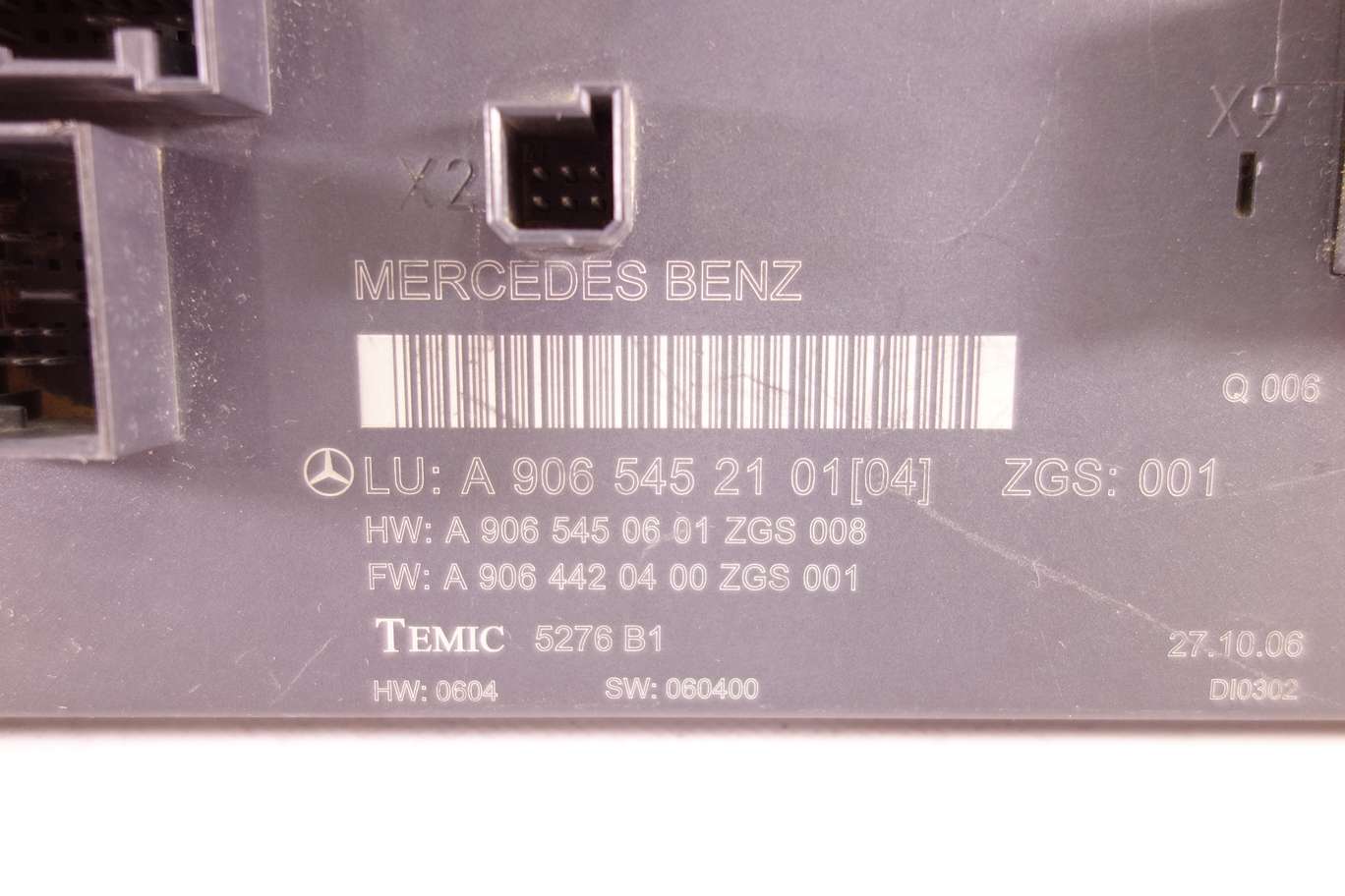 Módulo control Mercedes Sprinter A9065452101 A 906 545 21 01 A9065450601 A 906 545 06 01 A9064420400 A 906 442 04 00 TEMIC 5276B1 - foto 2