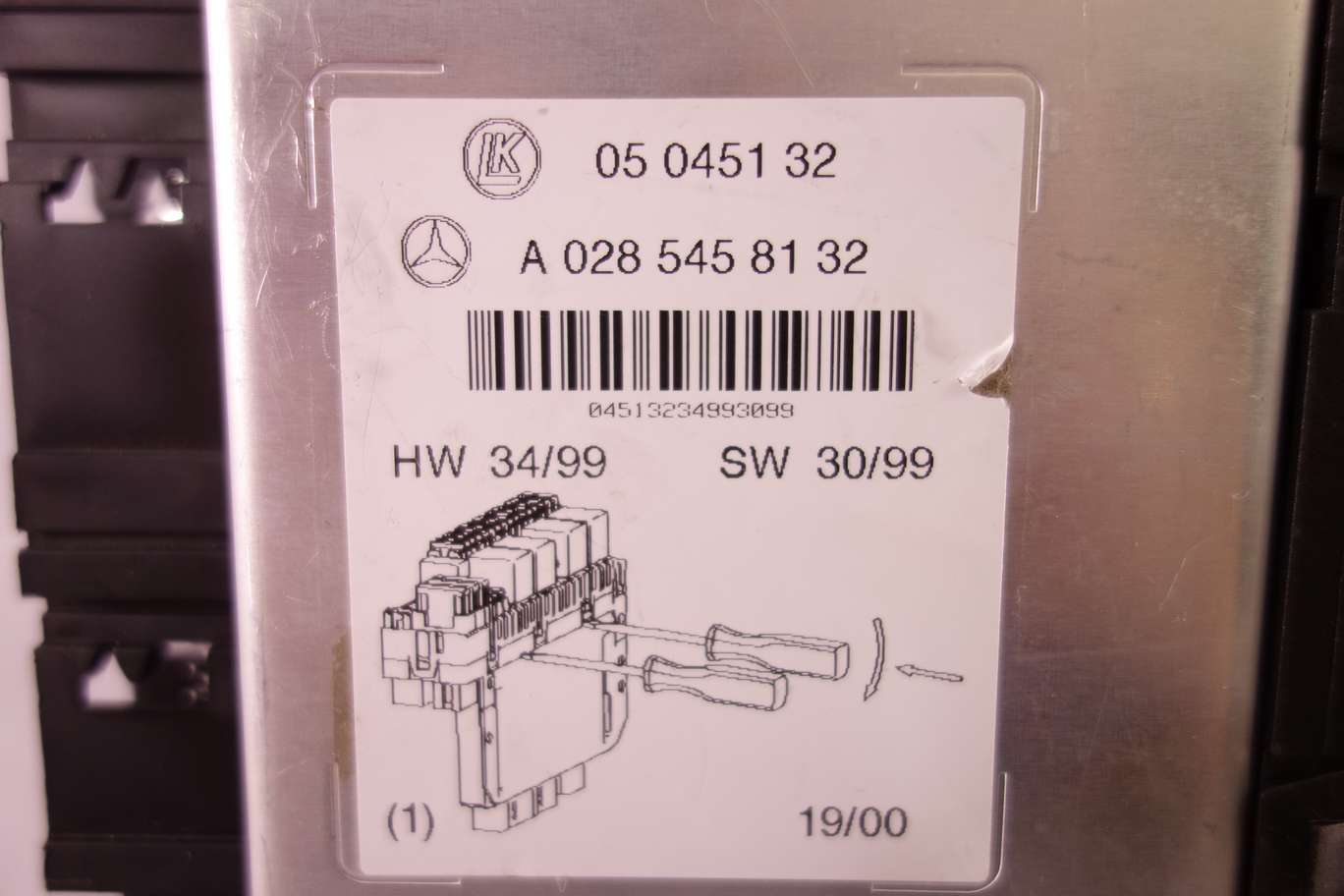 Caja de fusibles con módulo de control Mercedes Clase S 0025452201 002 545 22 01 A0285458132 A 028 545 81 32 LK 05045132 05 0451 32 - foto 3