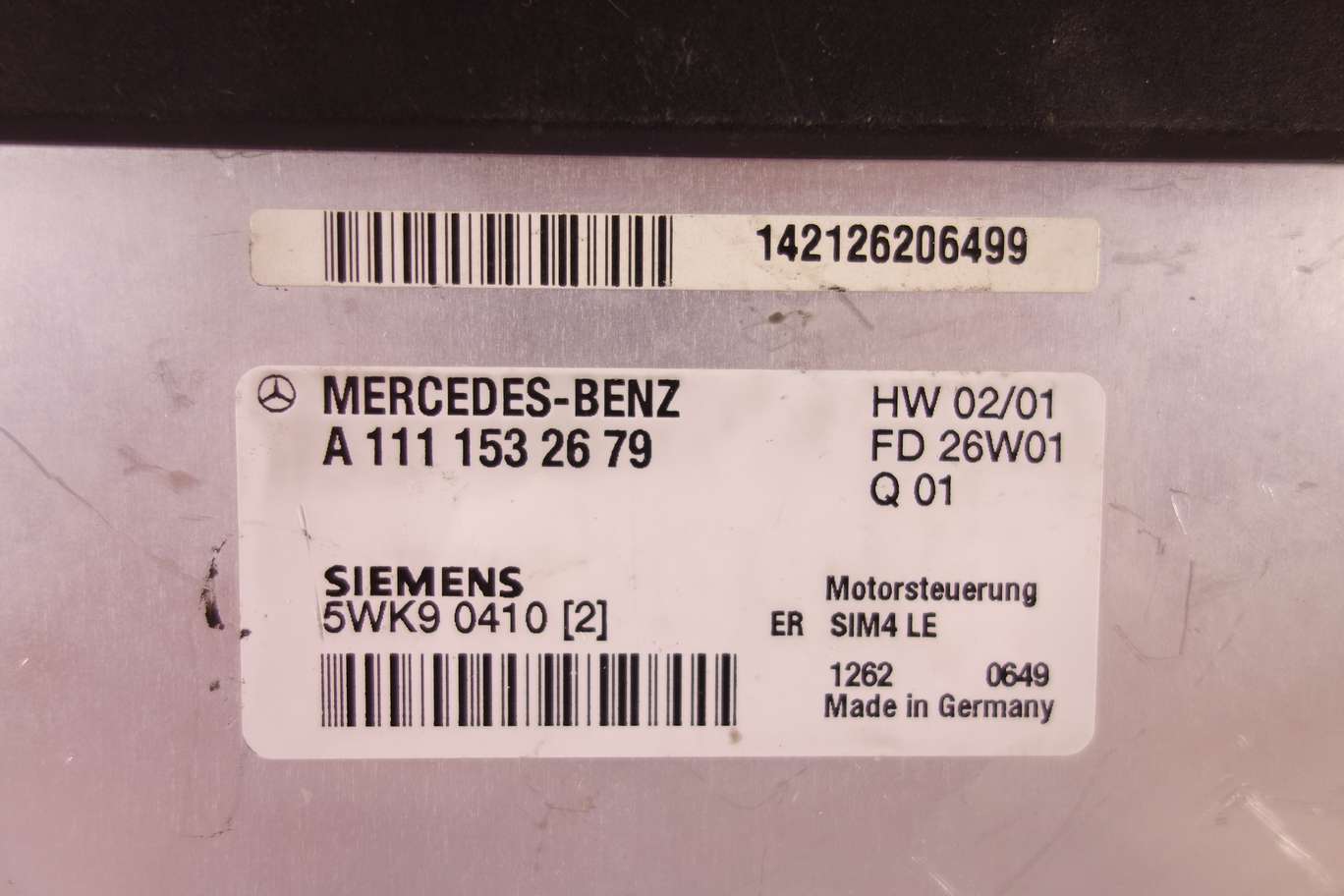Centralita del motor Mercedes Clase C A1111532679 A 111 153 26 79 SIEMENS 5WK90410 5WK9 0410 - foto 2