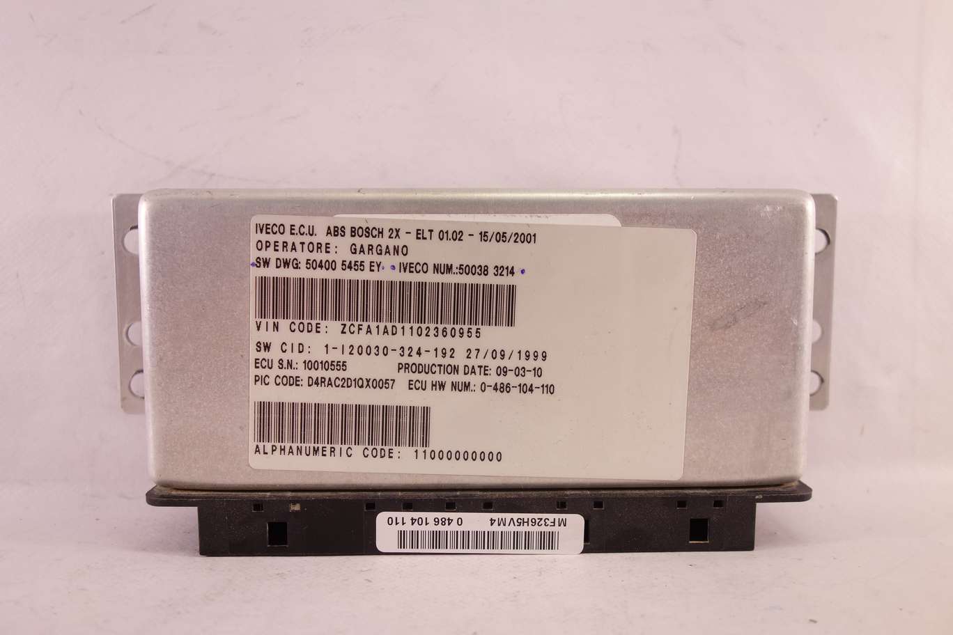 Centralita ABS para IVECO 504005455EY 50400 5455 EY 500383214 50038 3214 0486104110 0 486 104 110 - foto 1