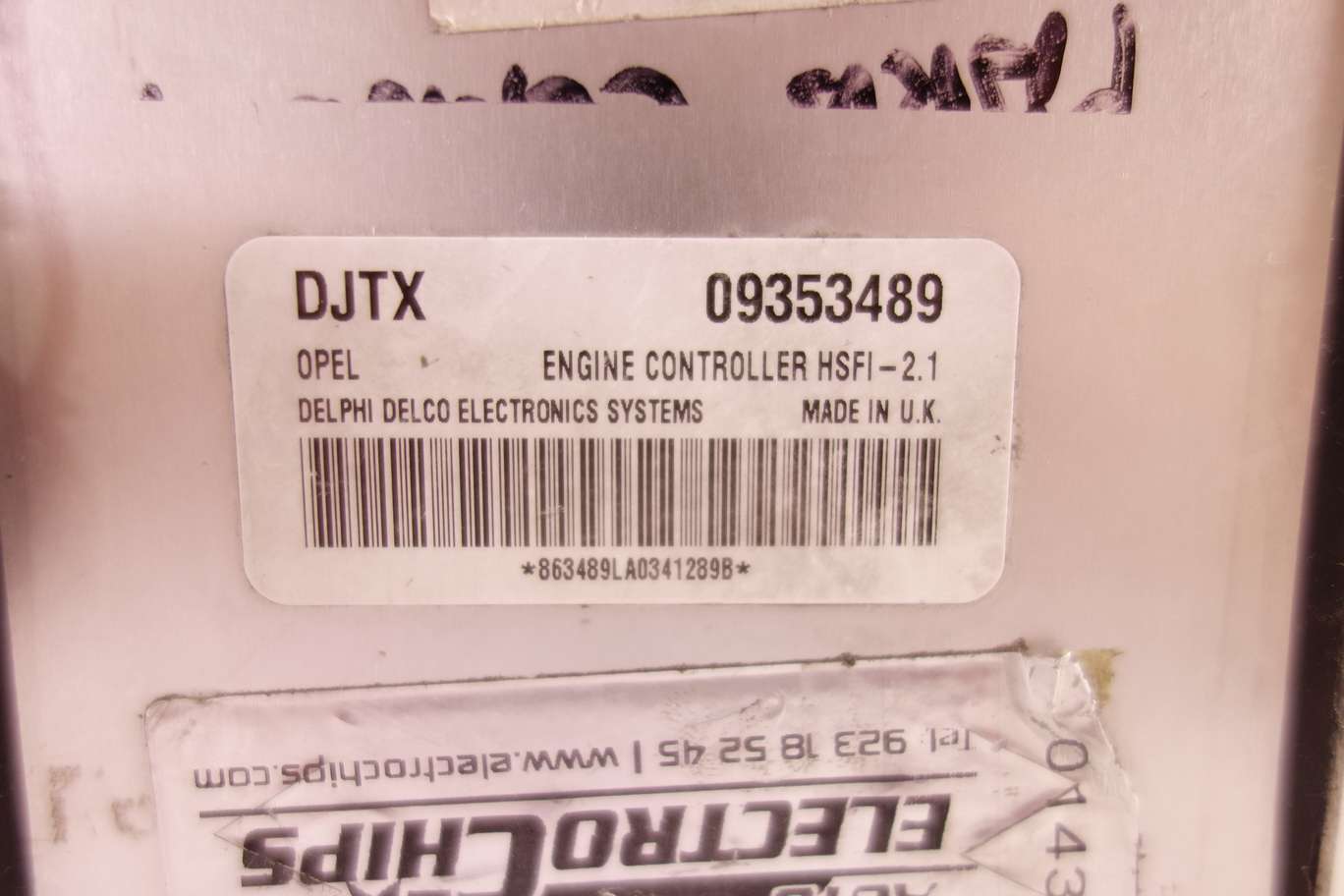 Centralita del motor con lector de llave sin llave Opel Vectra Zafira Astra 09353489 24445098 24 445 098 5WK4763 - foto 2