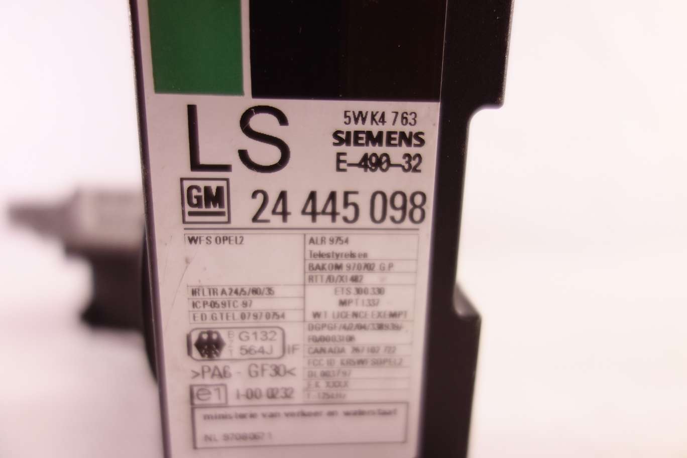 Centralita del motor con lector de llave sin llave Opel Vectra Zafira Astra 09353489 24445098 24 445 098 5WK4763 - foto 3