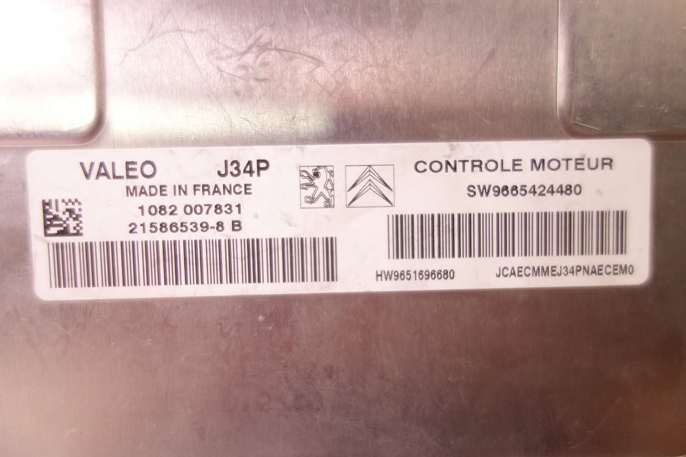 Kit completo Citroen 9664156780 96 641 567 80 BSI 2004P1000 2004 P10 00 SW9665424480 215865398B 21586539 8B - foto 3
