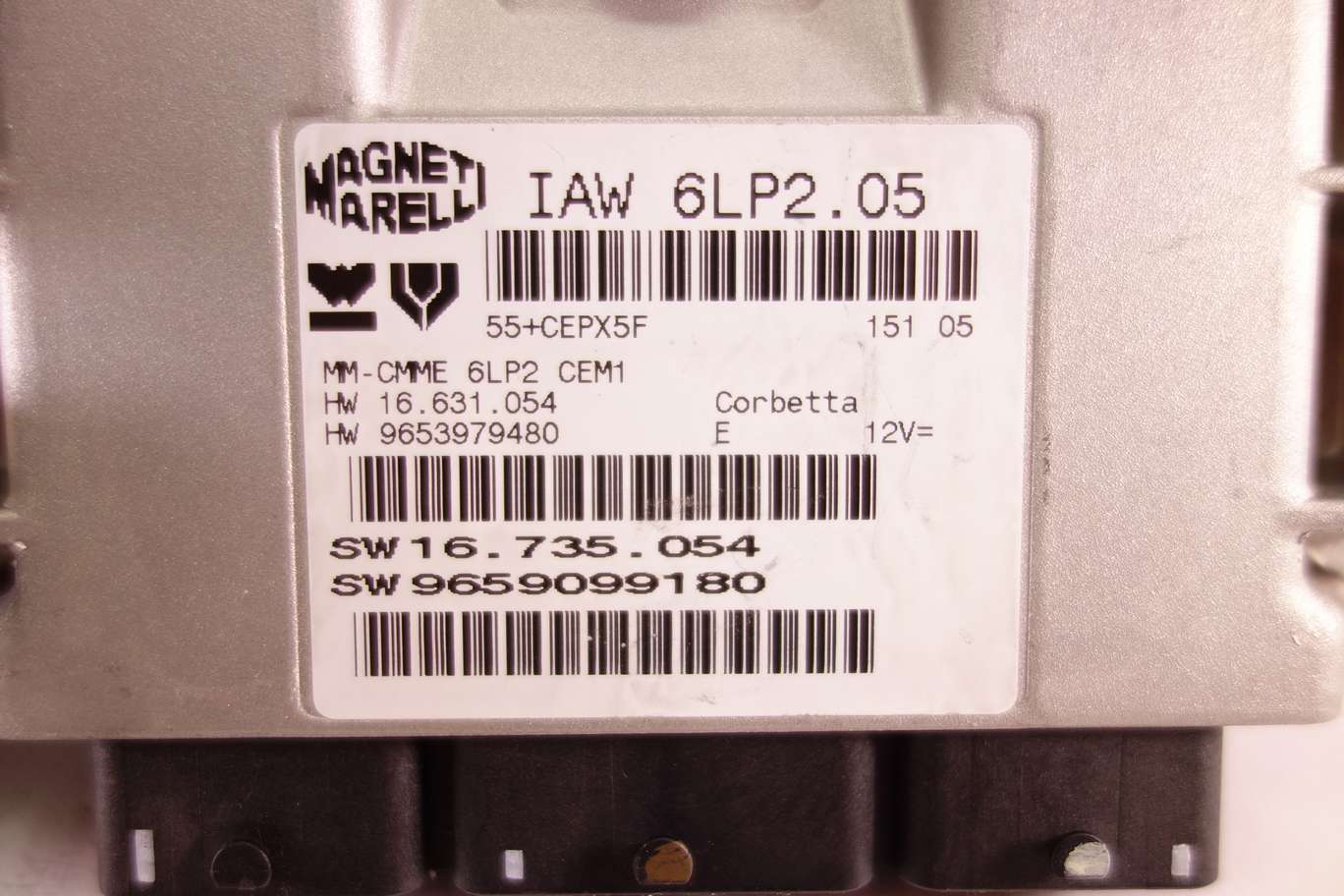 Kit completo Citroen IAW 6LP2.05 IAW6LP205 HW9653979480 HW 9653979480 9659099180 SW9657429380 SW 9657429380 9664969080 96 649 690 80 216760315B 281215512A 9649781080 - foto 2