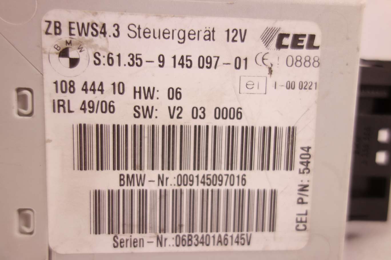 Modulo de control BMW E46 6135914509701 61.35-9 145 097-01 10844410 108 444 10 - foto 2