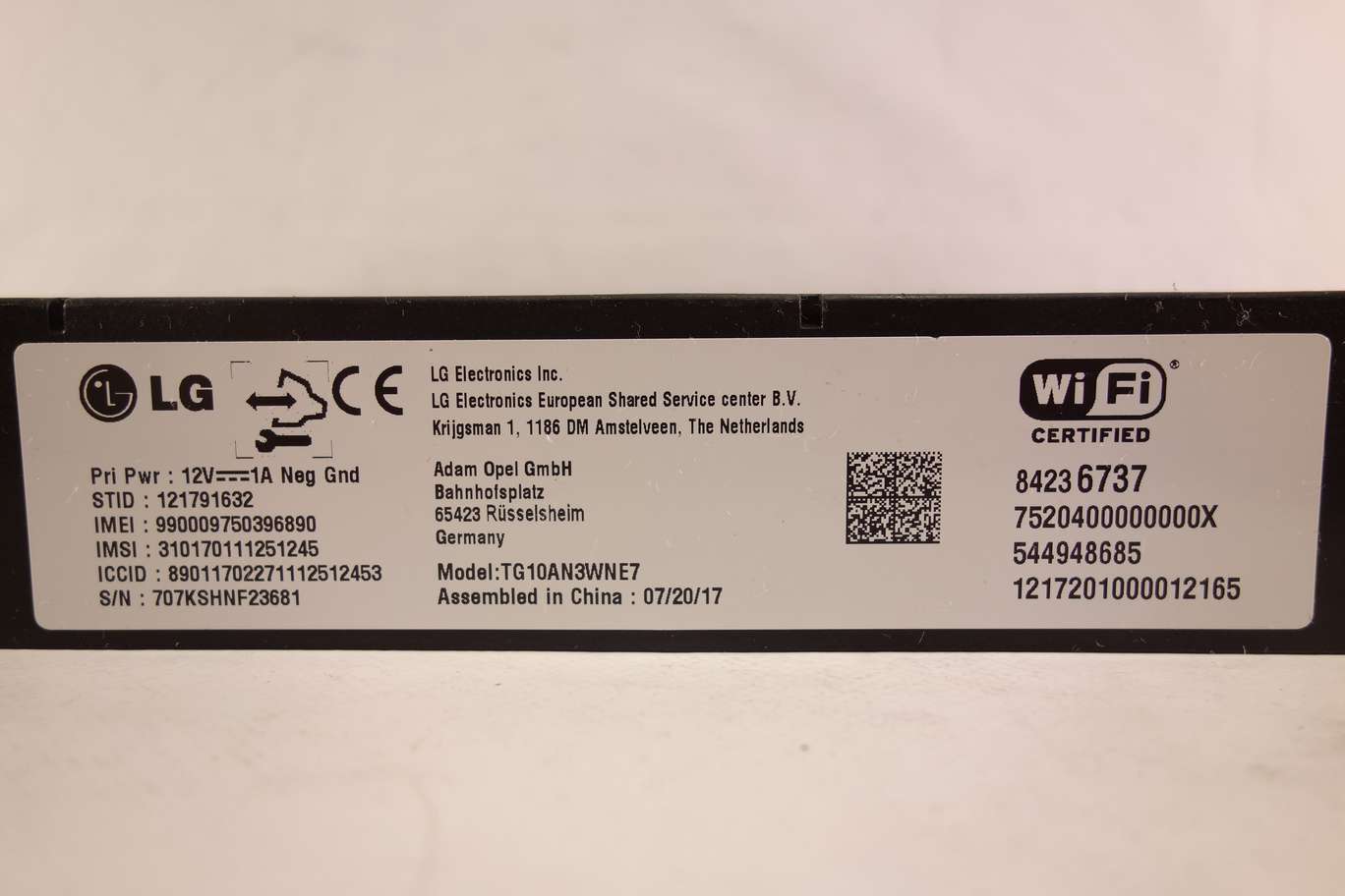 Módulo control WiFi LG Opel 84236737 8423 6737 7520400000000X 544948685 - foto 2