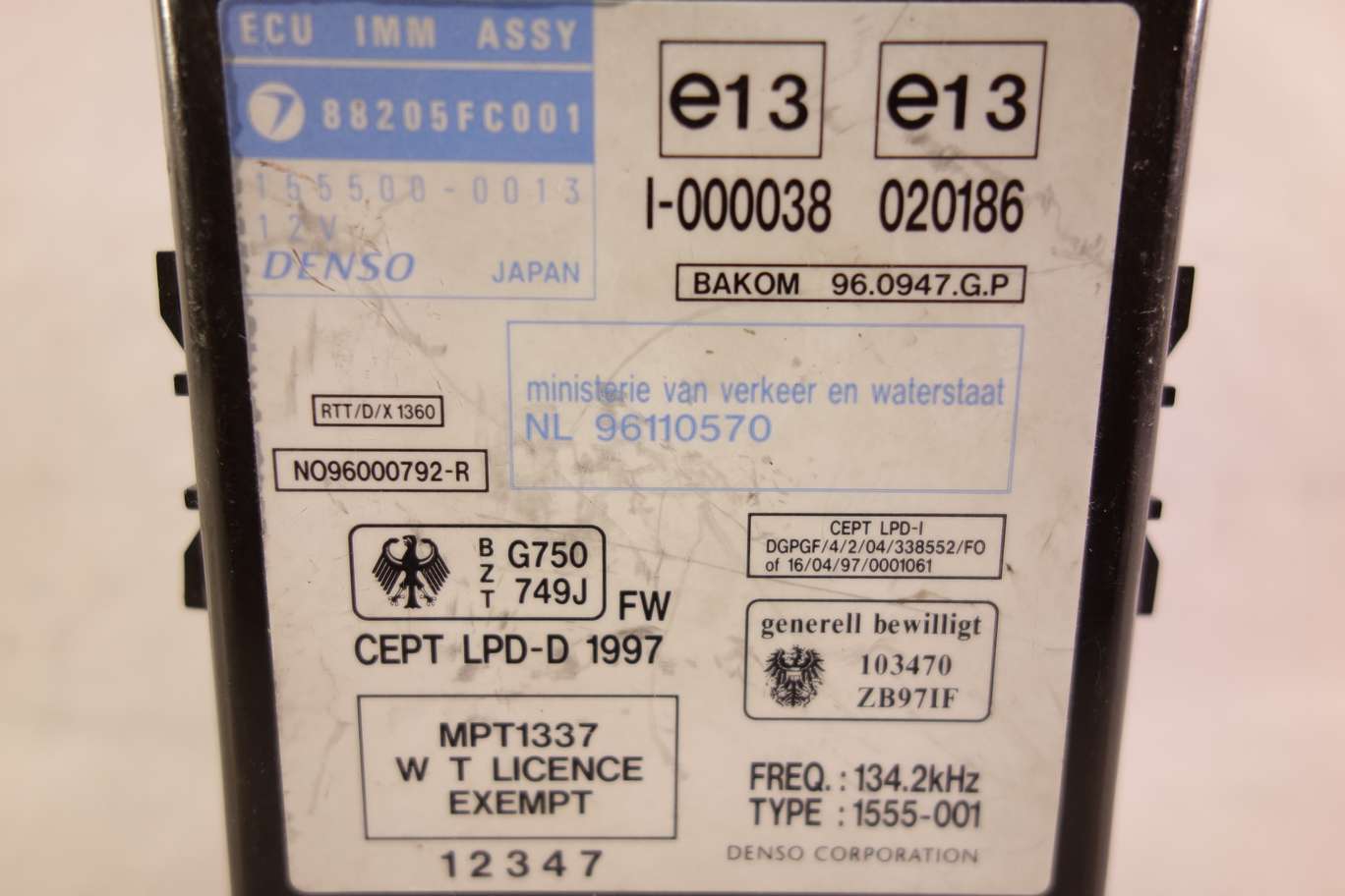 Inmovilizador Subaru 88205FC001 1555000013 155500 0013 NL 96110570 - foto 2